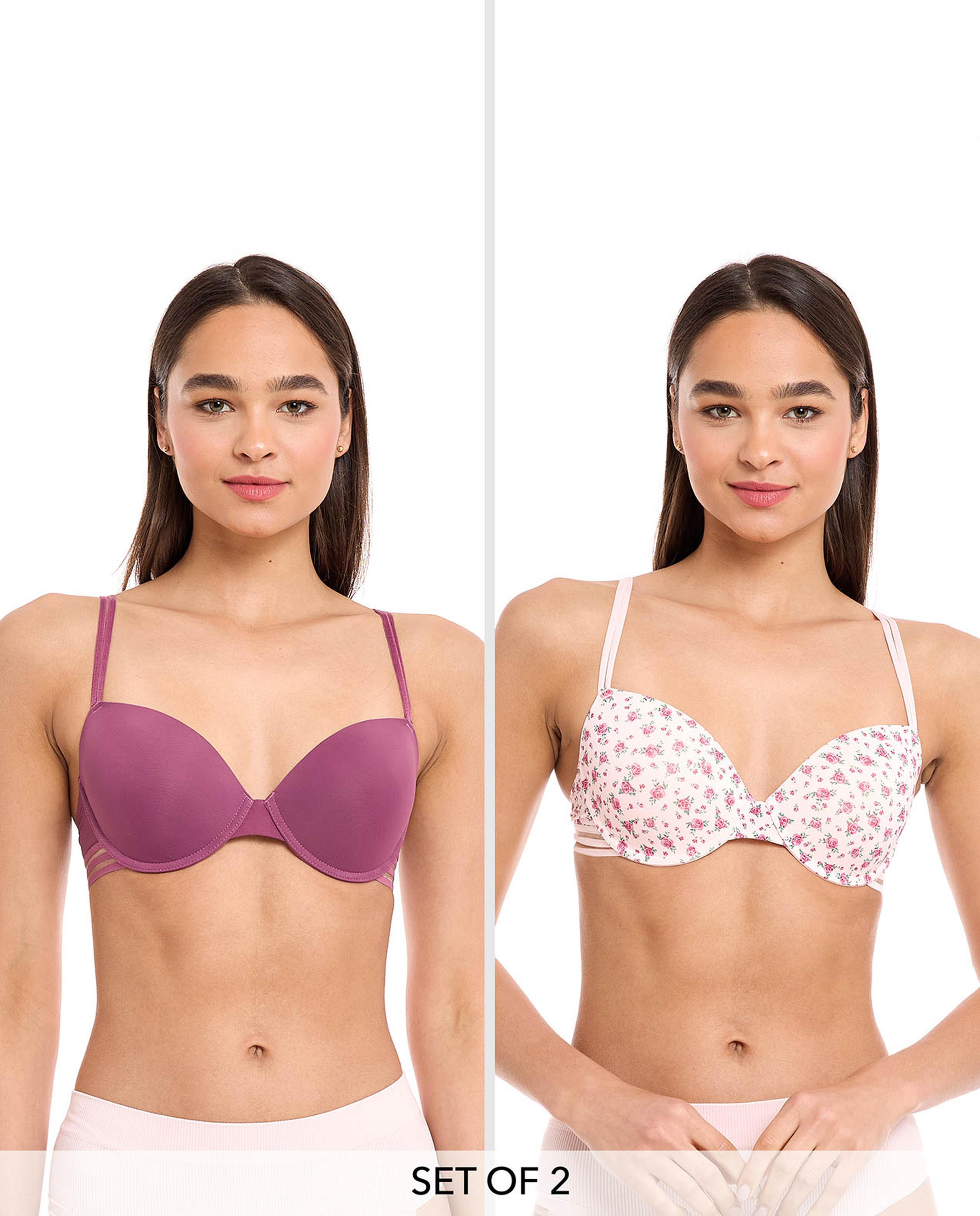 حمالة صدر تيشيرت - قطعتين