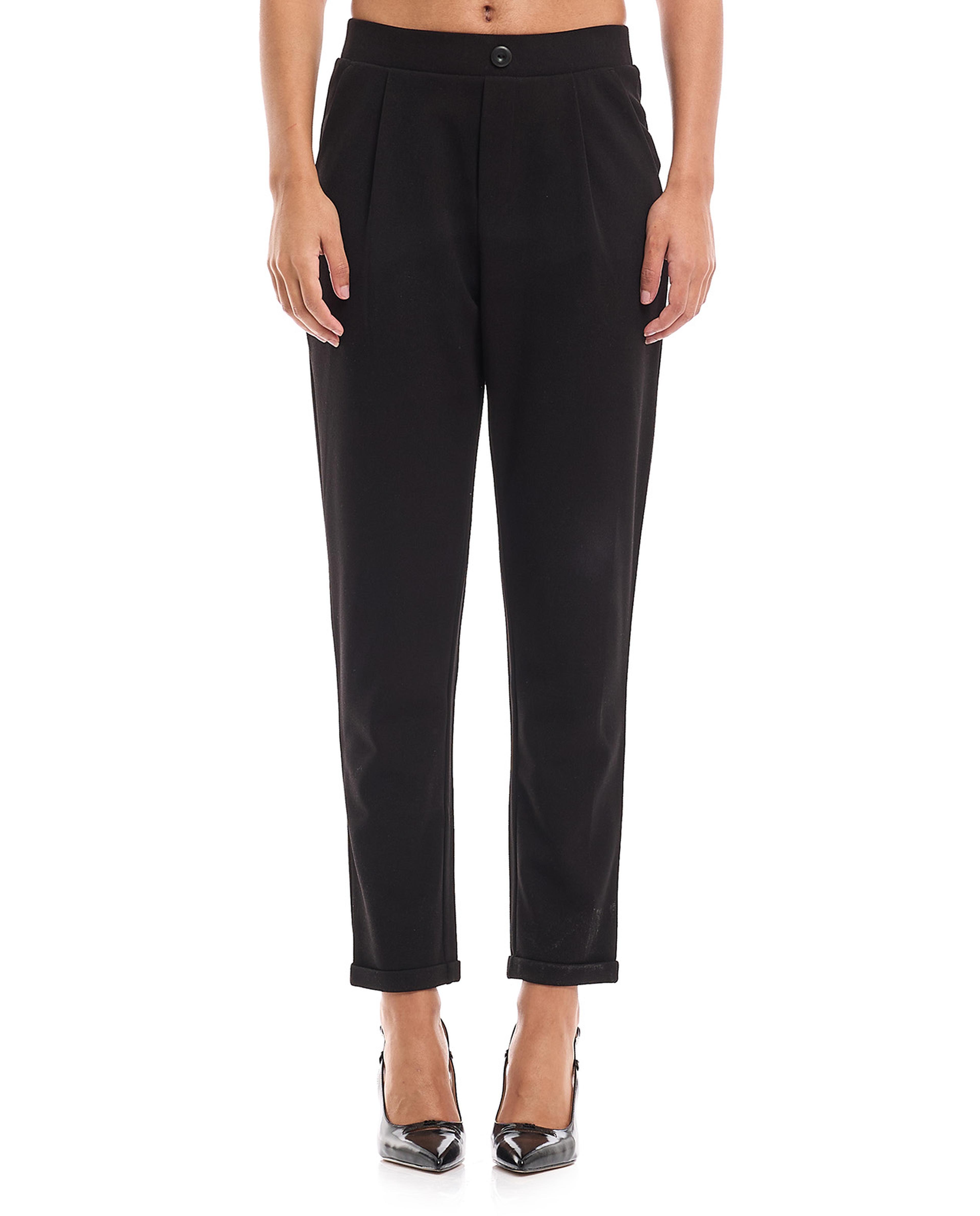 بنطال بقصة تابرد وخصر مطاطي