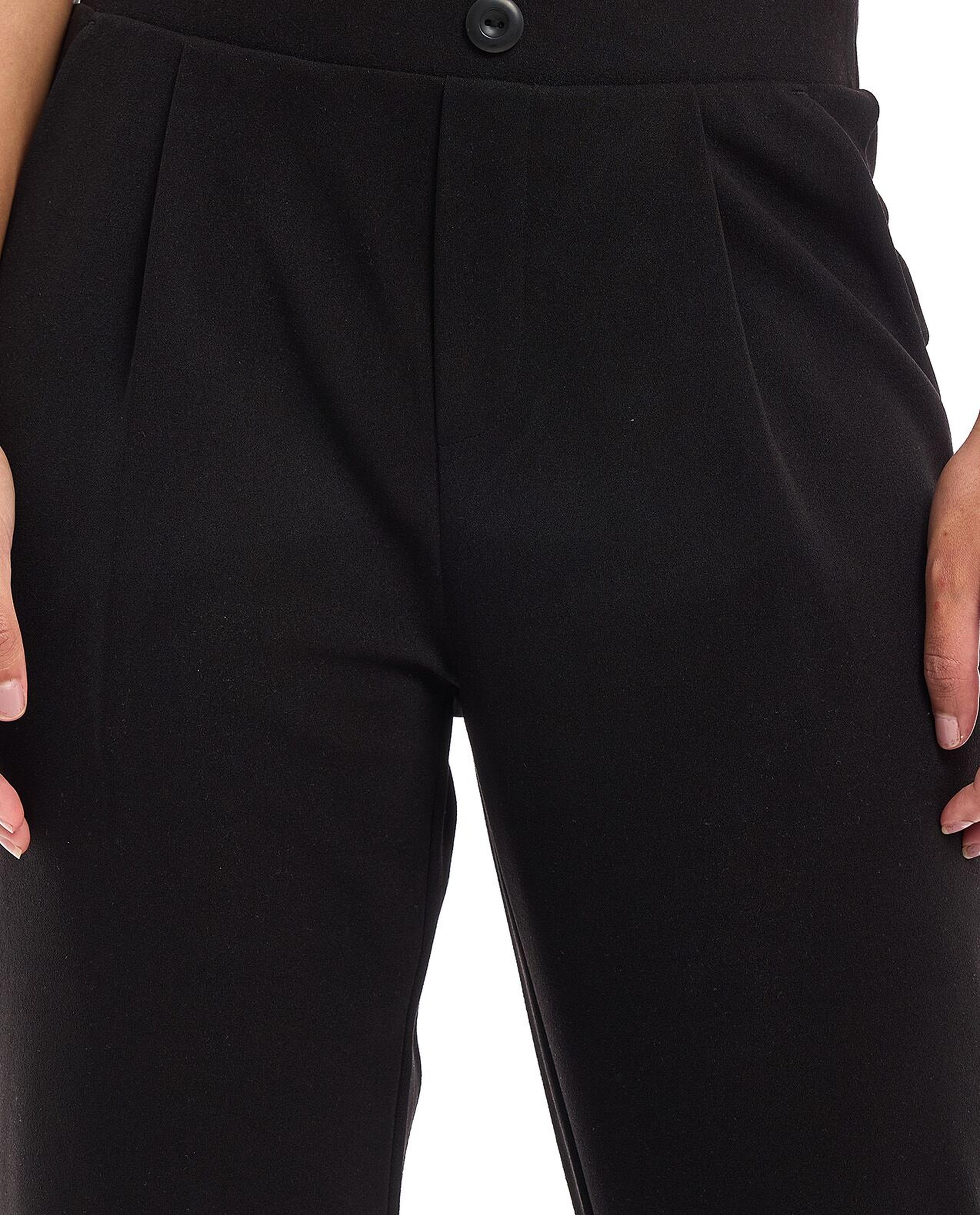 بنطال بقصة تابرد وخصر مطاطي