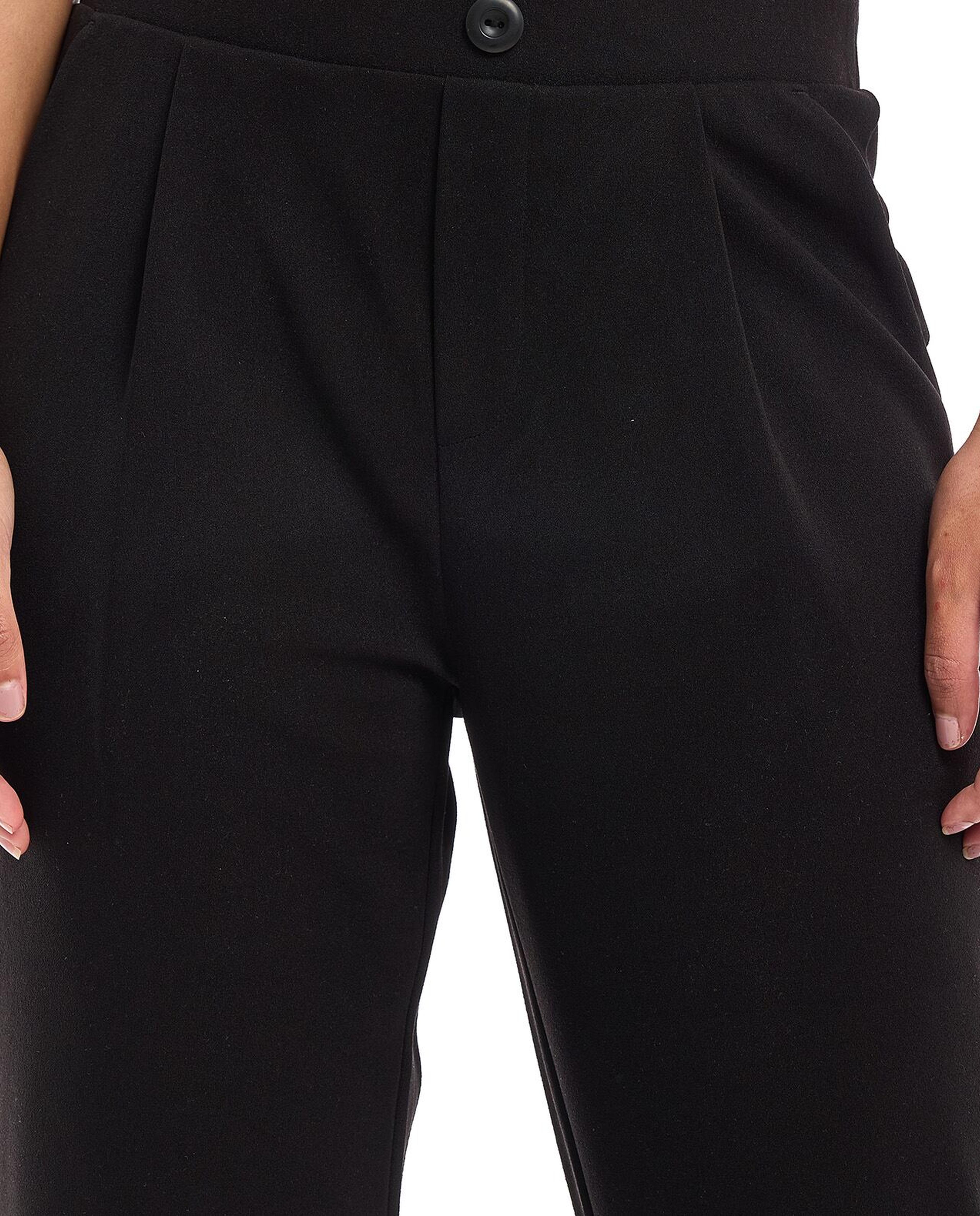 بنطال بقصة تابرد وخصر مطاطي