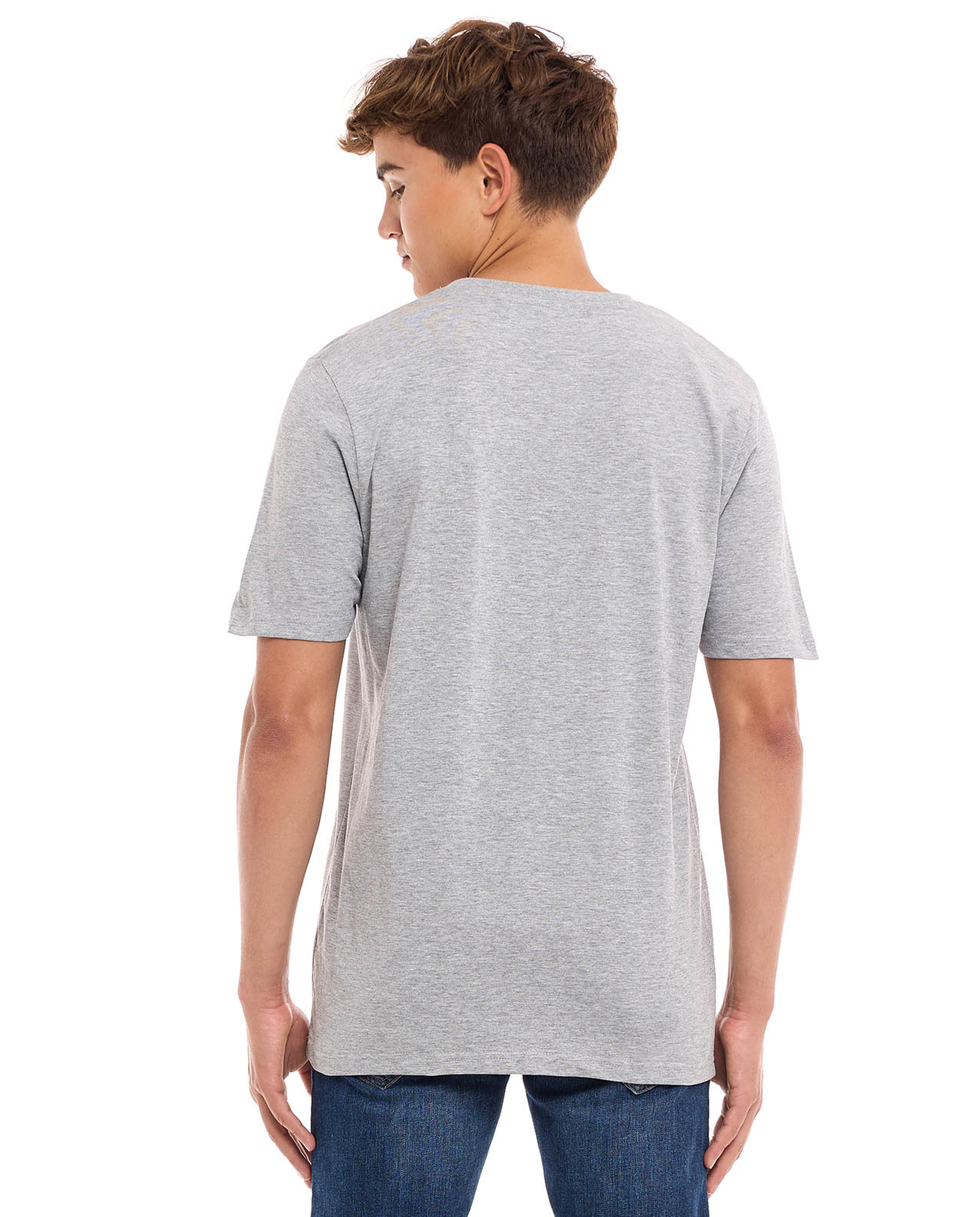 Varsity Print T-Shirt with Crew Neck and Short Sleeves