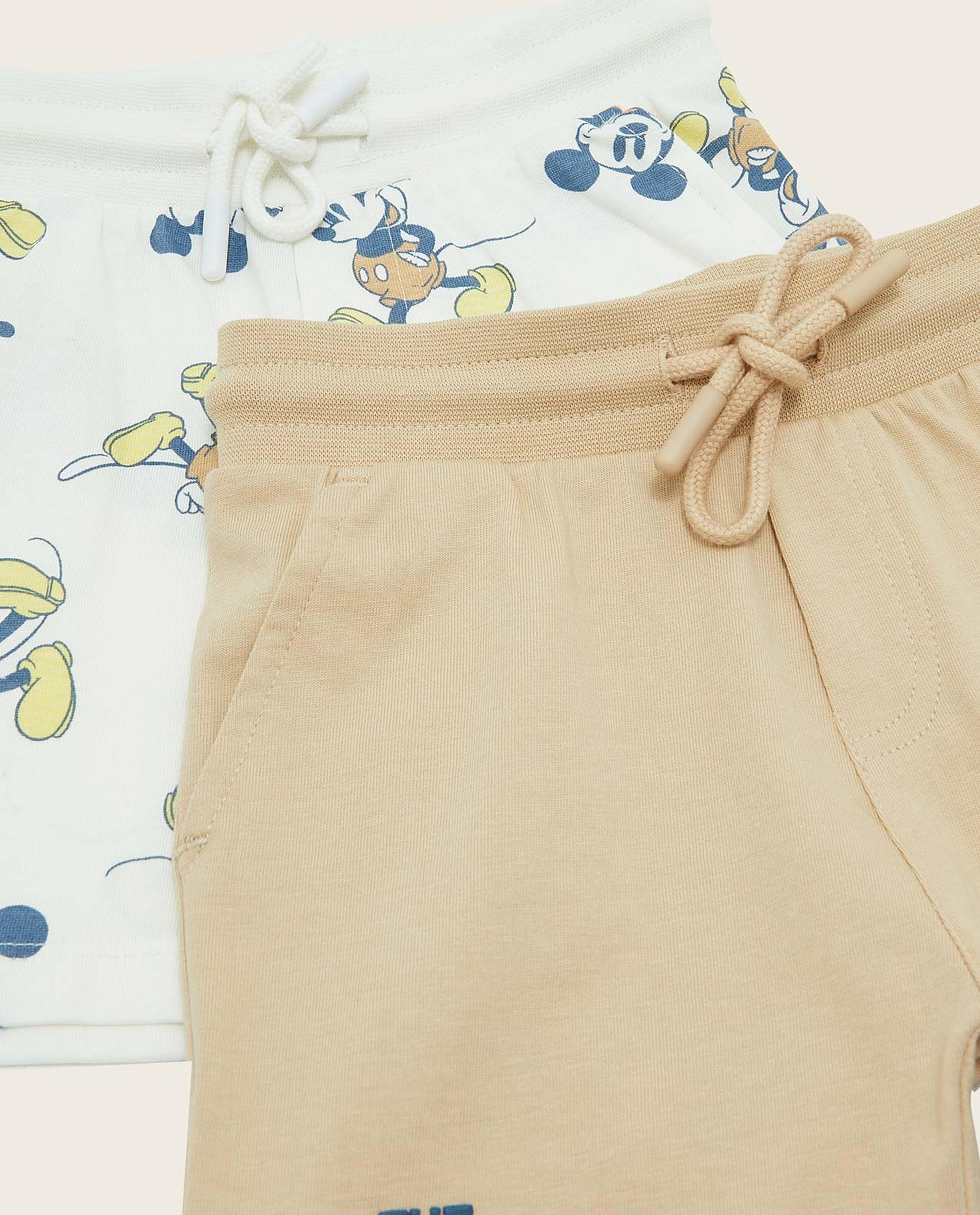 شورت ميكي ماوس برباط على الخصر