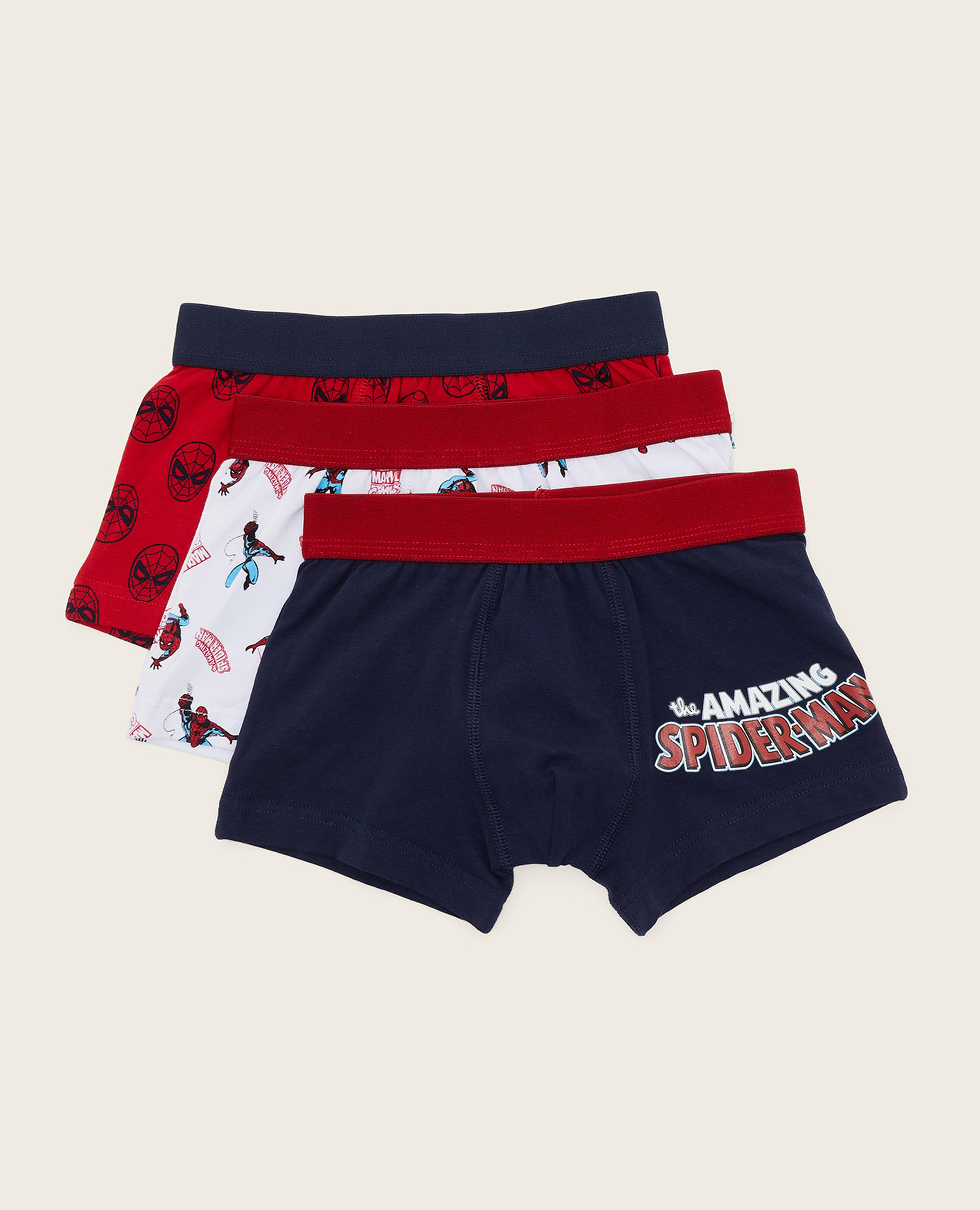 3 Pack Spider-Man Print Trunks