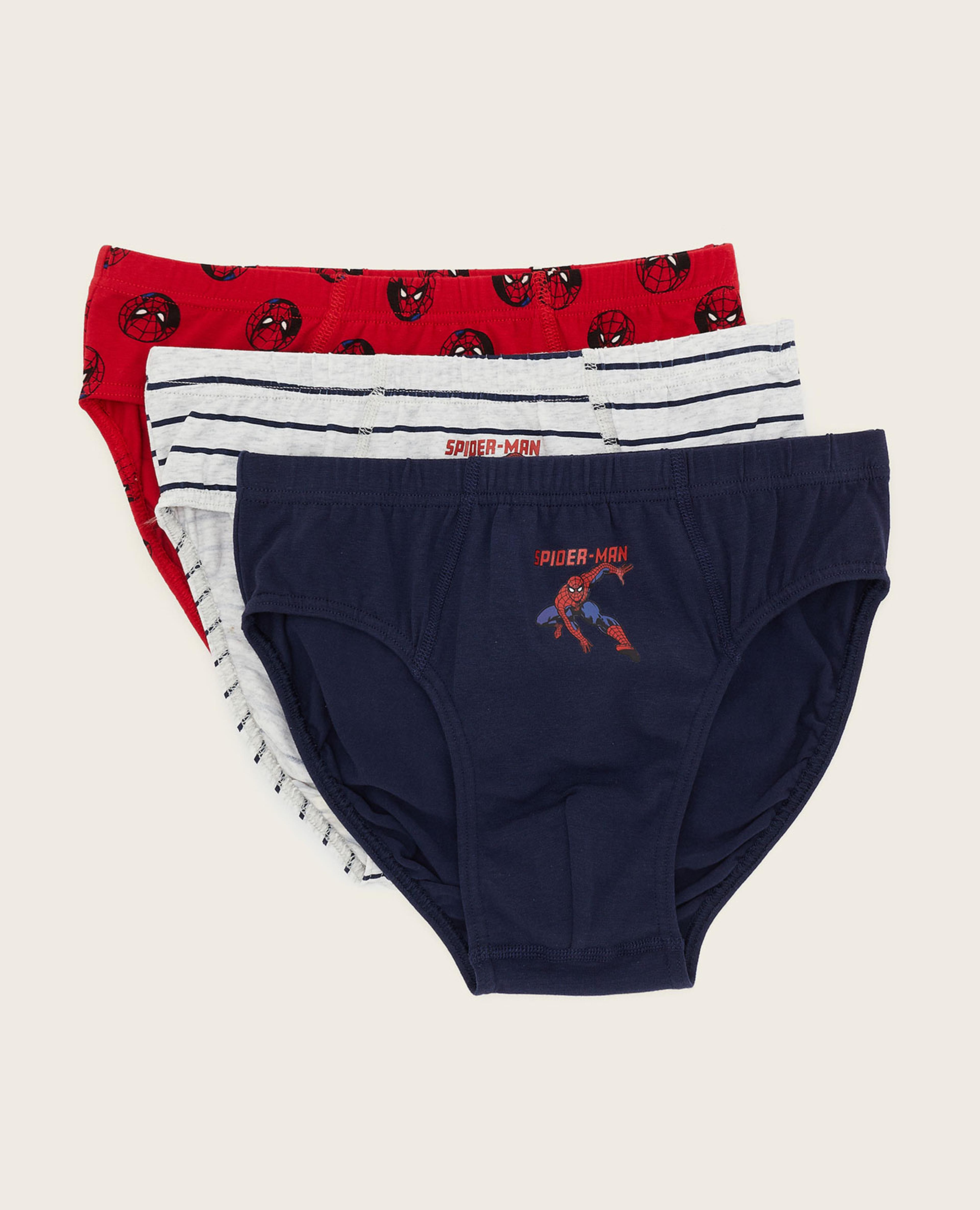 3 Pack Spider-Man Print Briefs