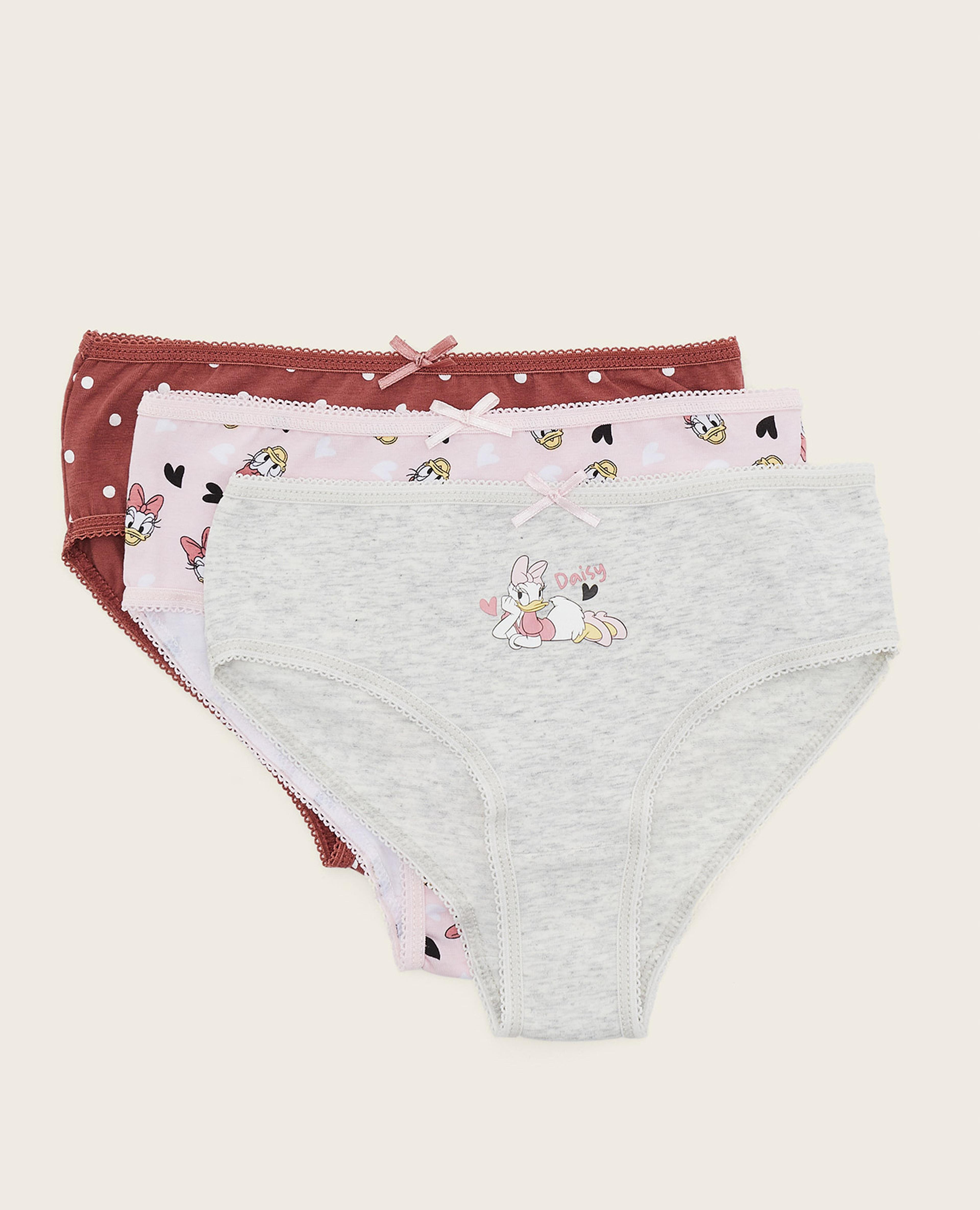 3 Pack Daisy Print Briefs