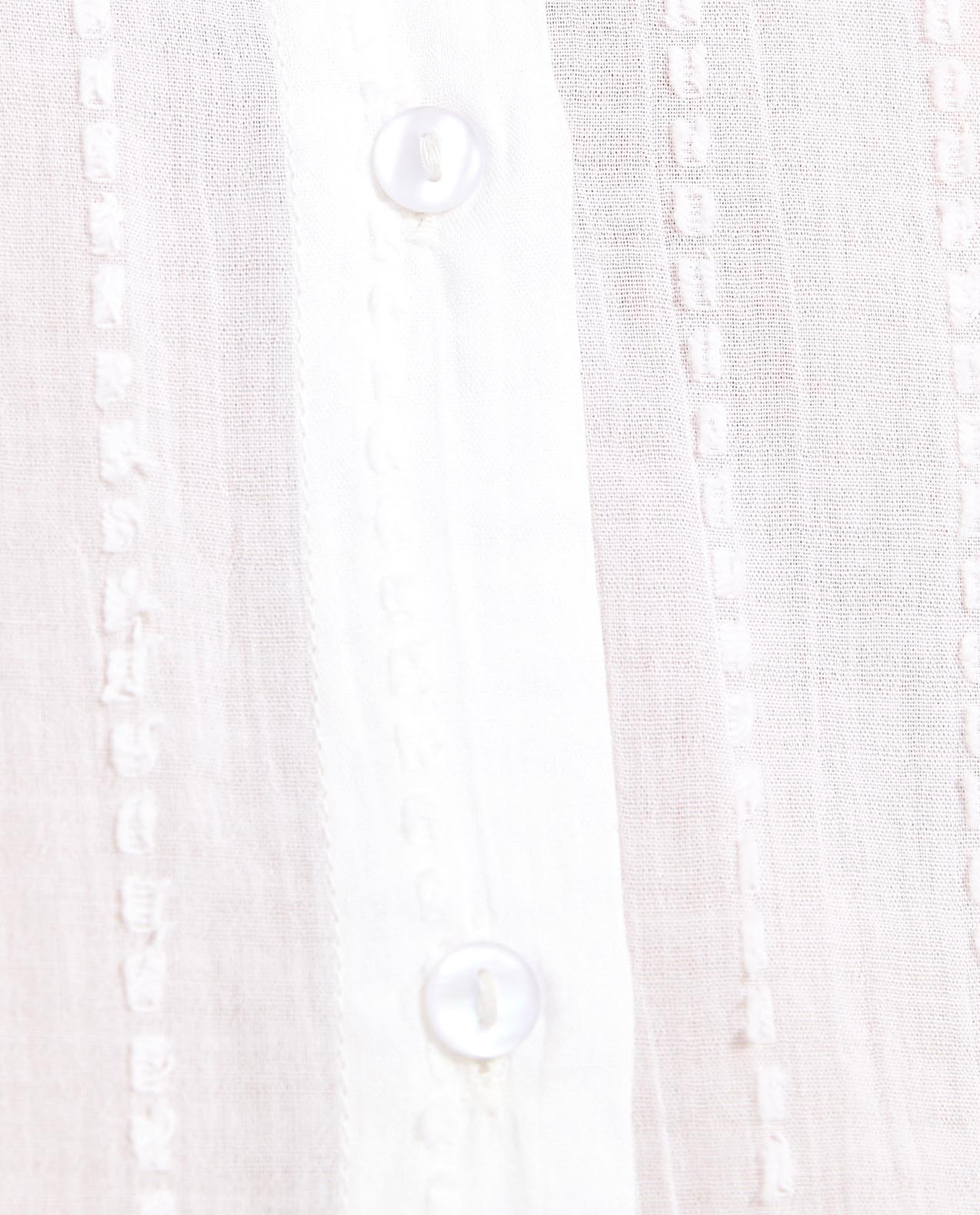 Woven Shirt with Classic Collar and Long Sleeves