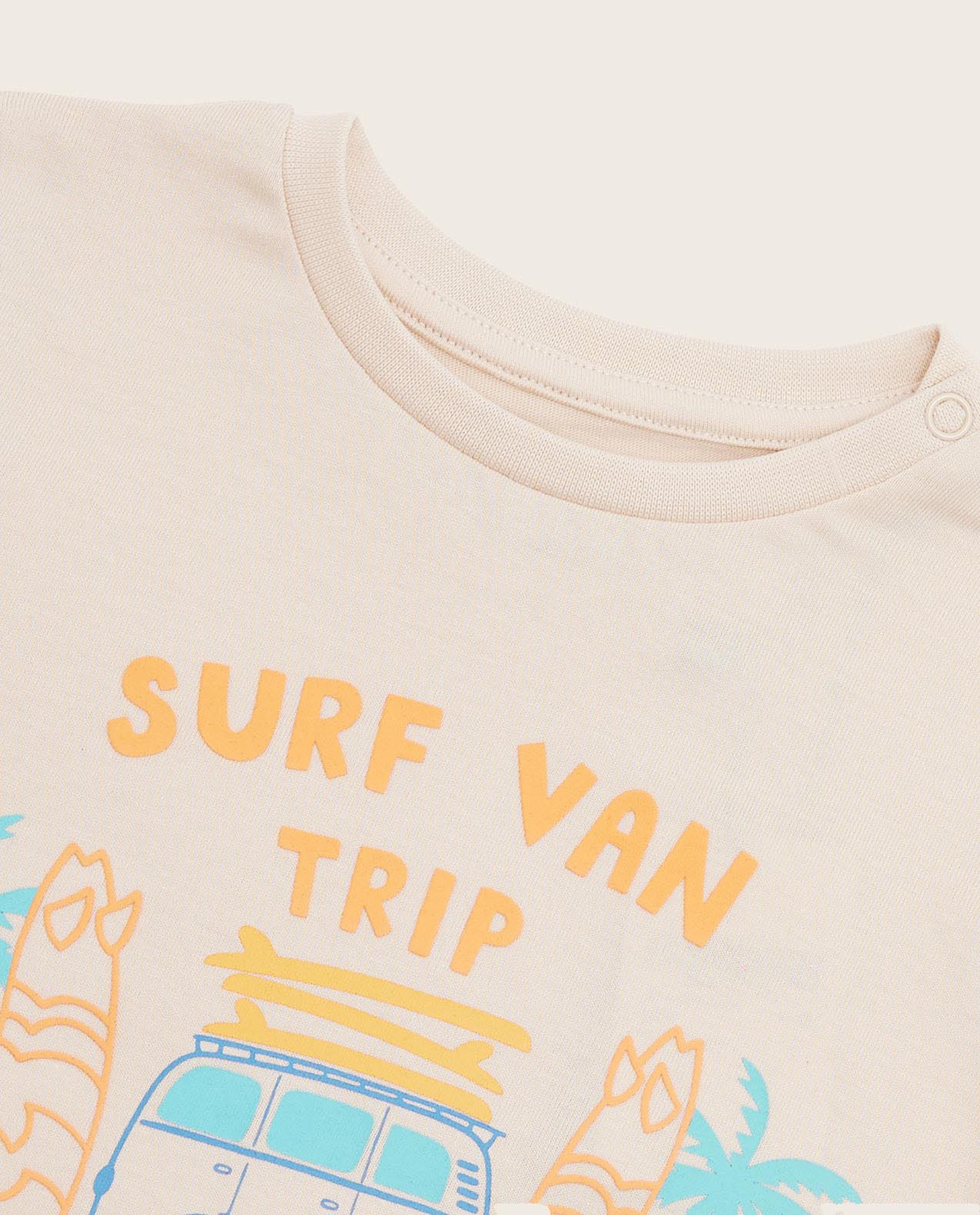 Printed T-Shirt with Crew Neck and Short Sleeves