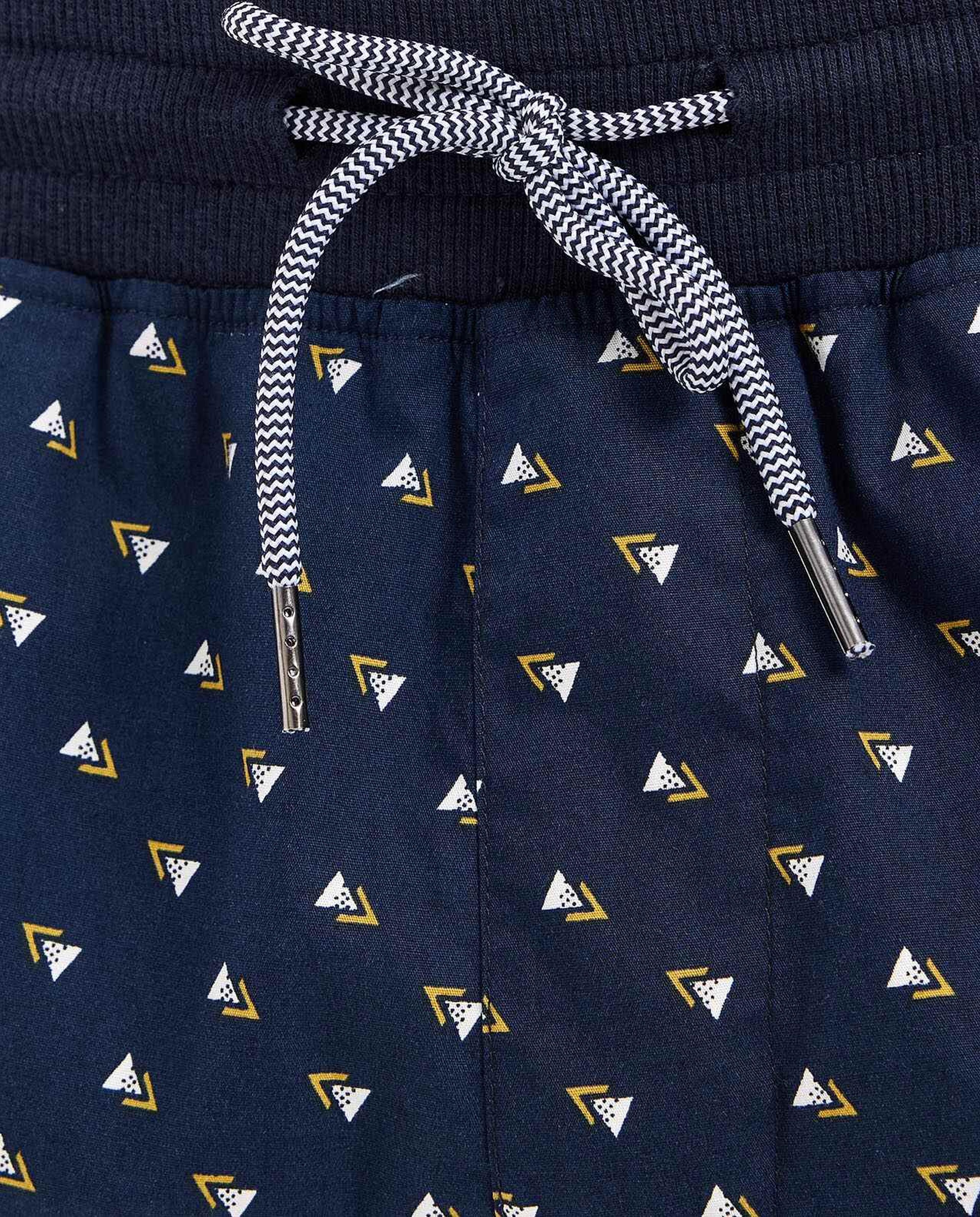 Printed Lounge Shorts with Drawstring Waist