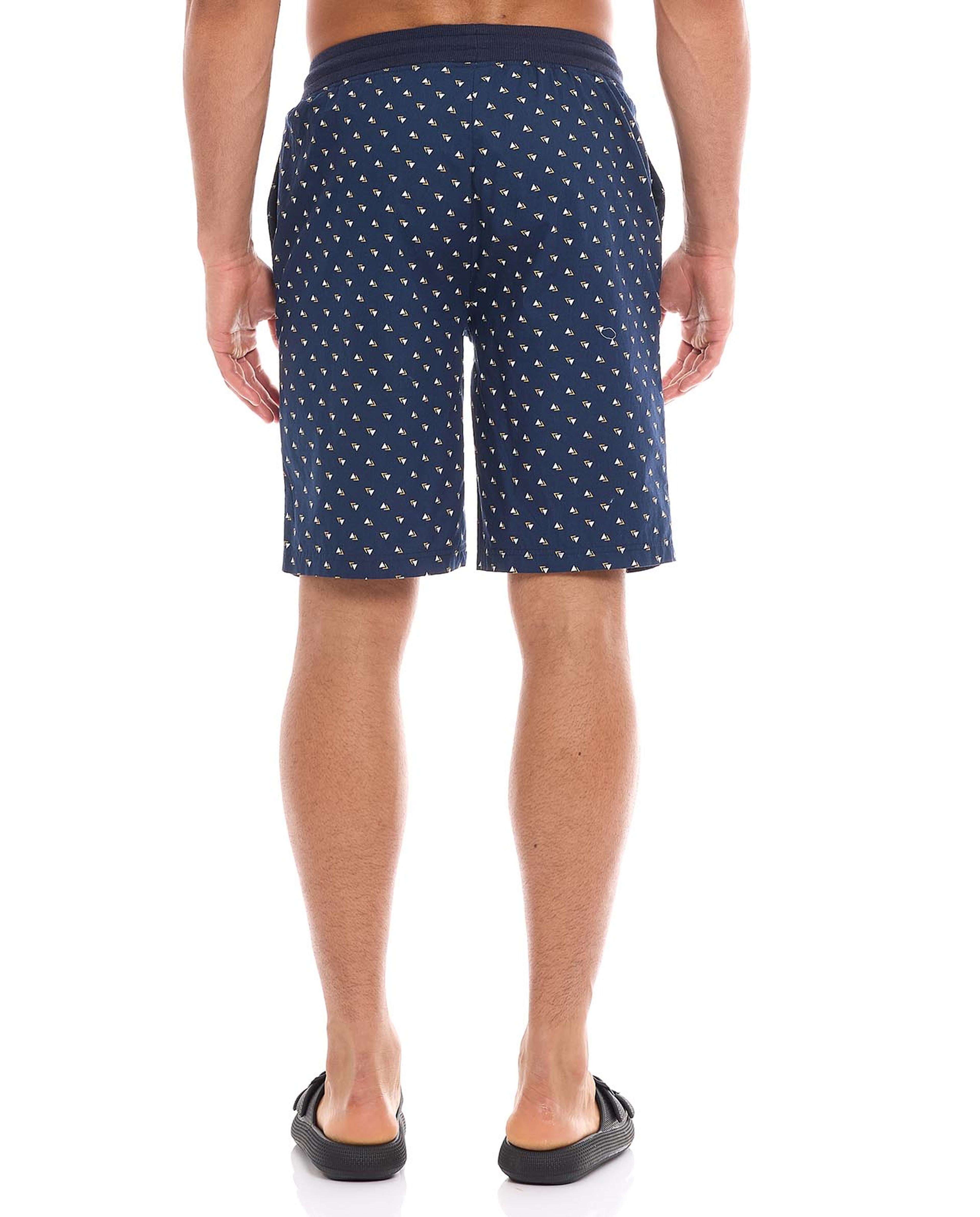 Printed Lounge Shorts with Drawstring Waist