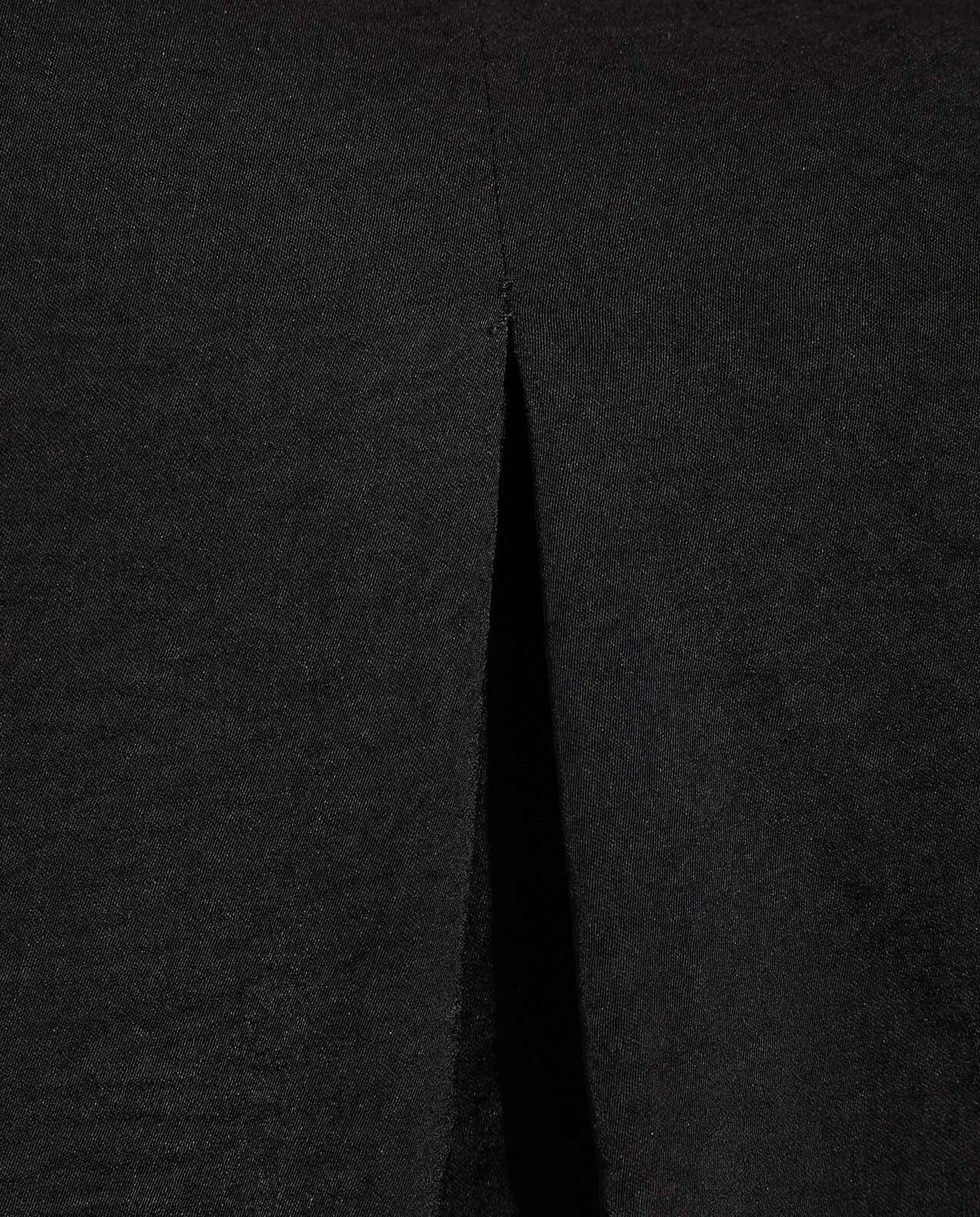 Solid Shirt with Lapel Collar  3/4 Sleeves