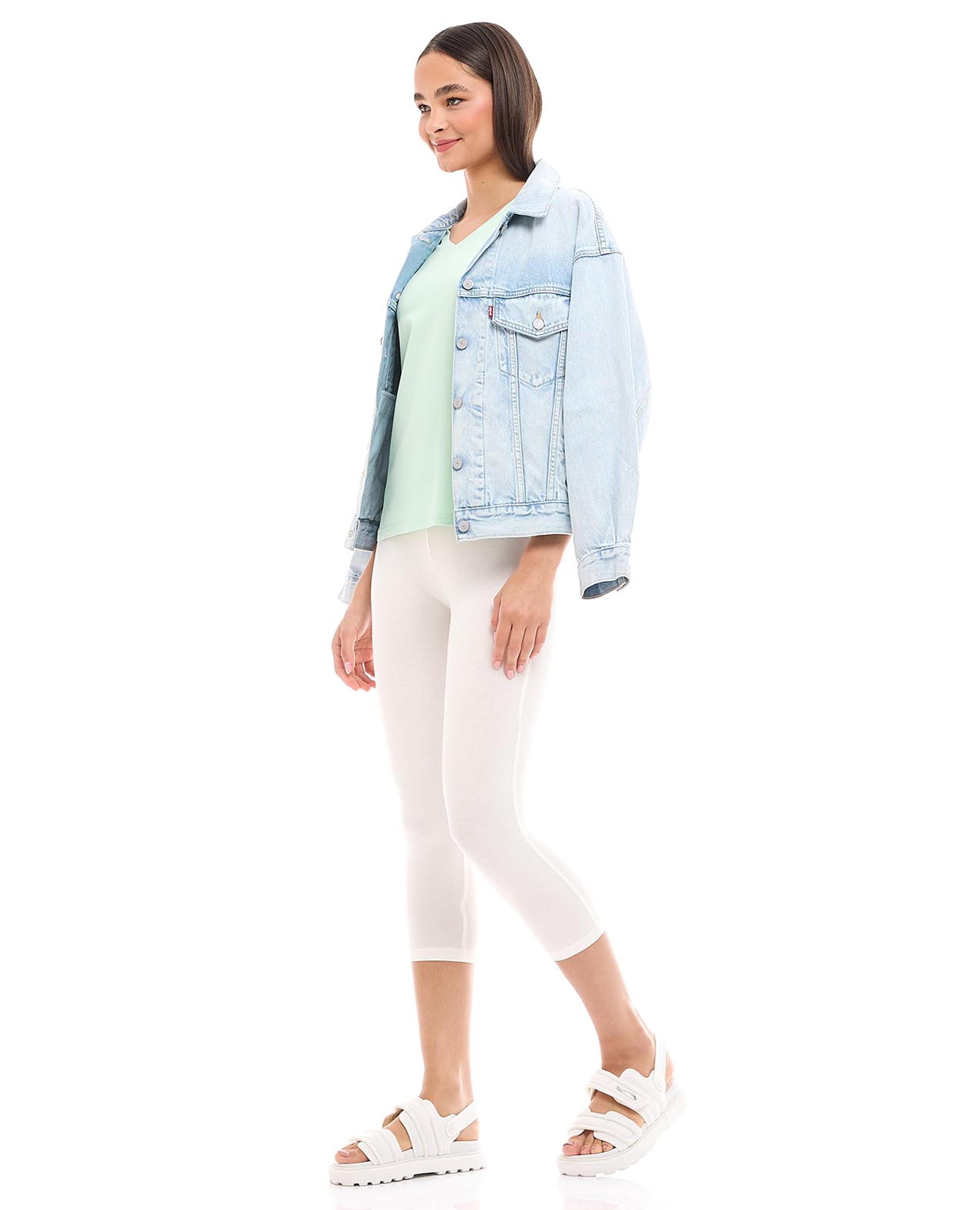 ليقينز كابري بخصر مطاطي