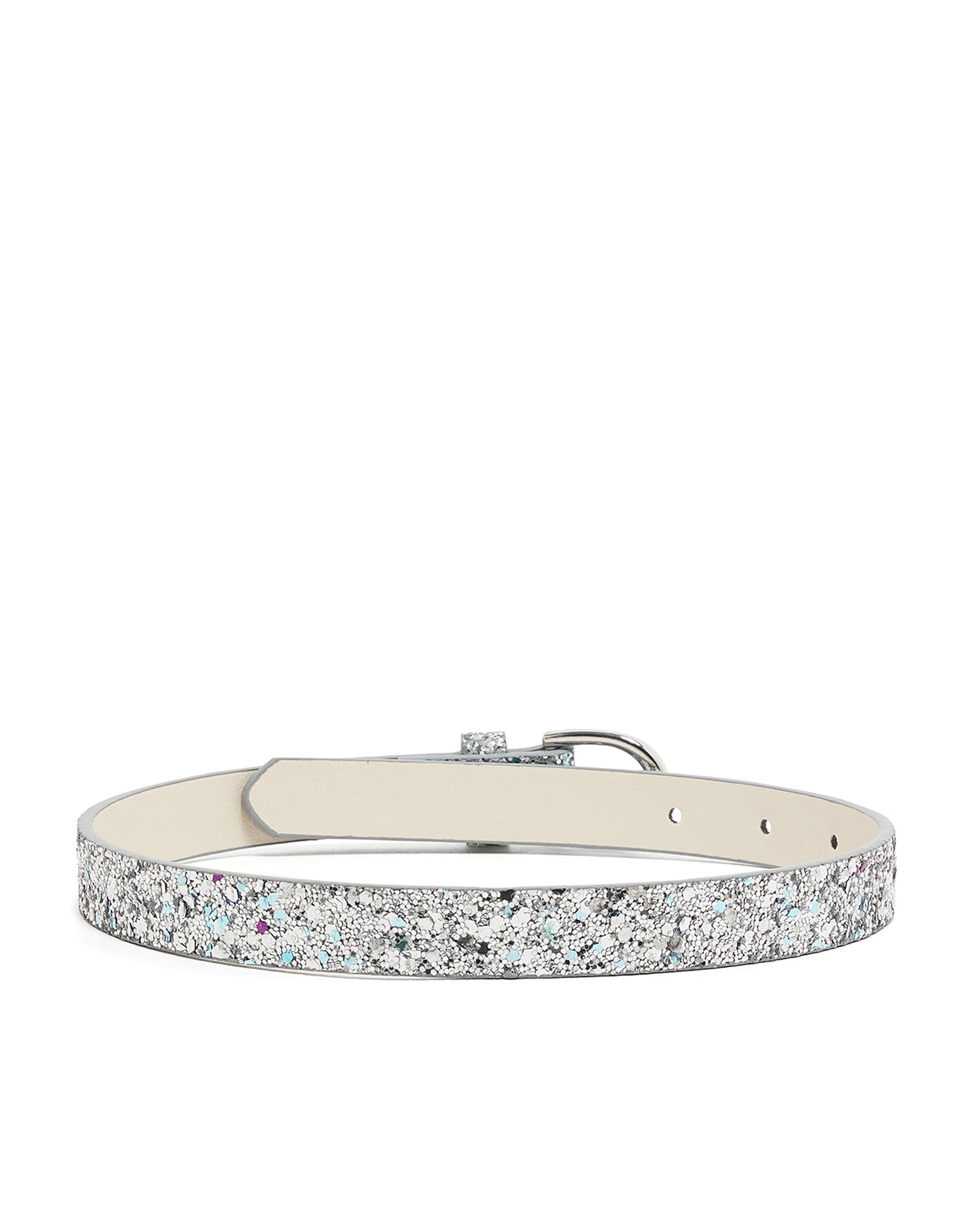 حزام لامع بإبزيم - قطعتين