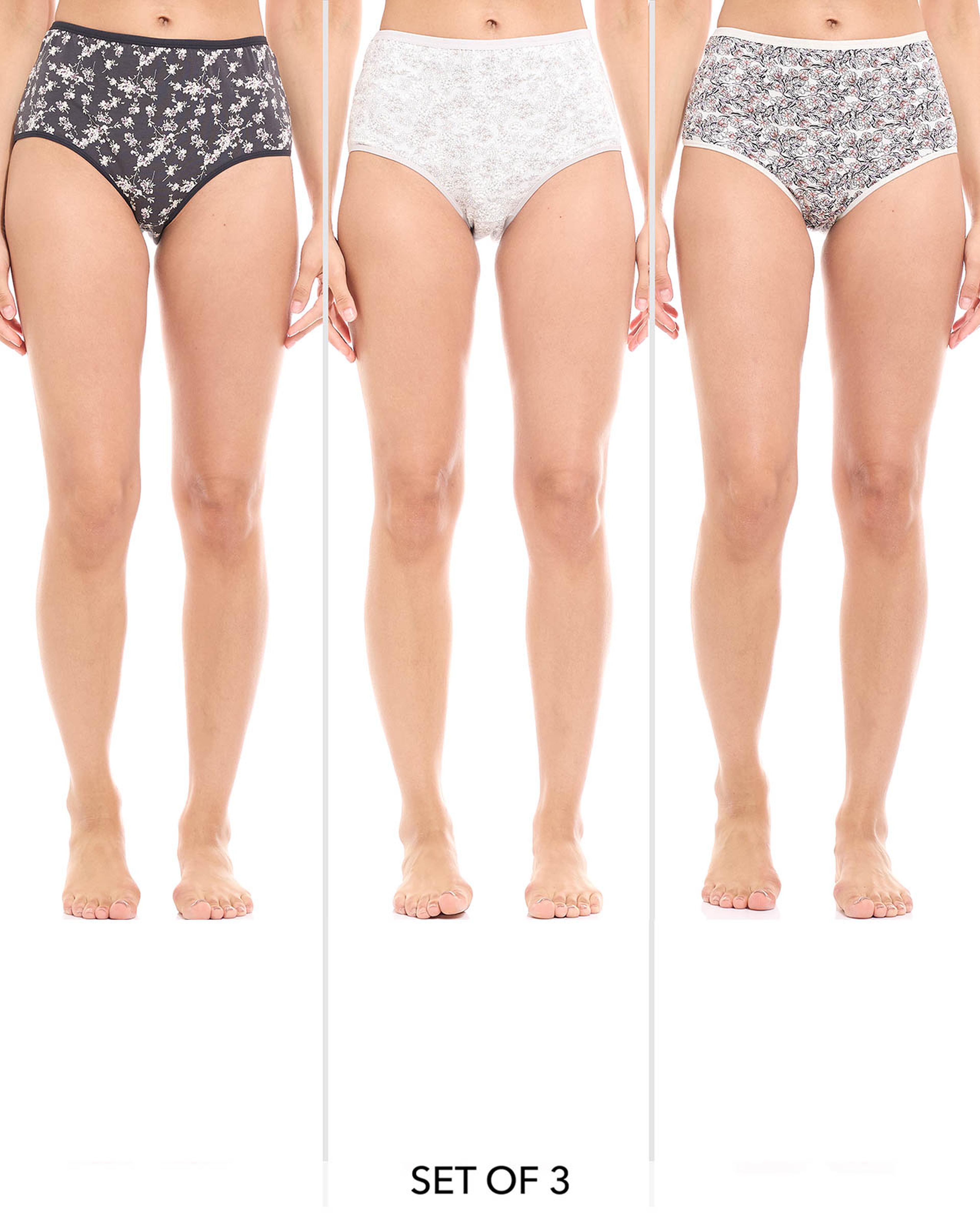 سروال داخلي بطبعة - 3 قطع