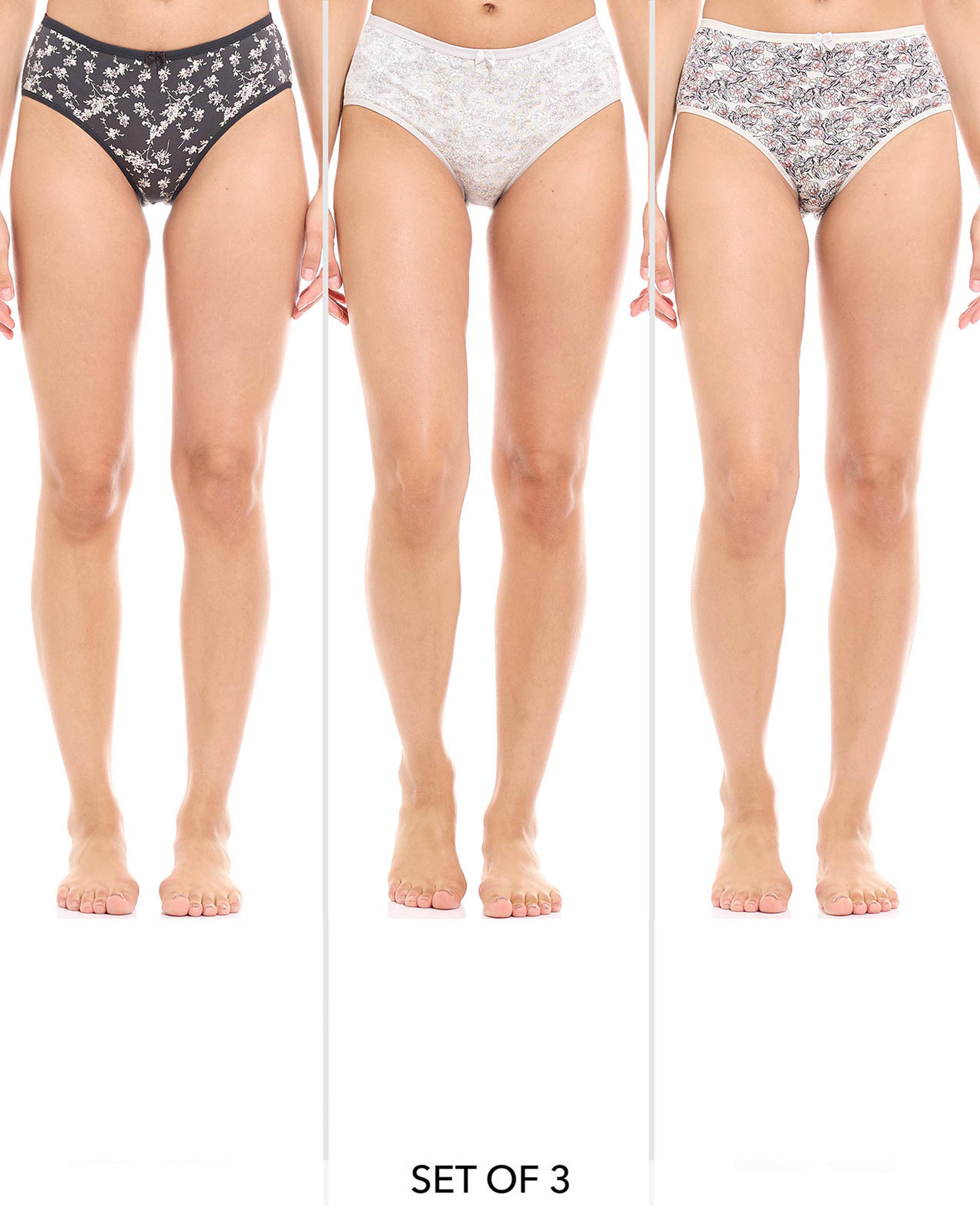 سروال داخلي بطبعة - 3 قطع