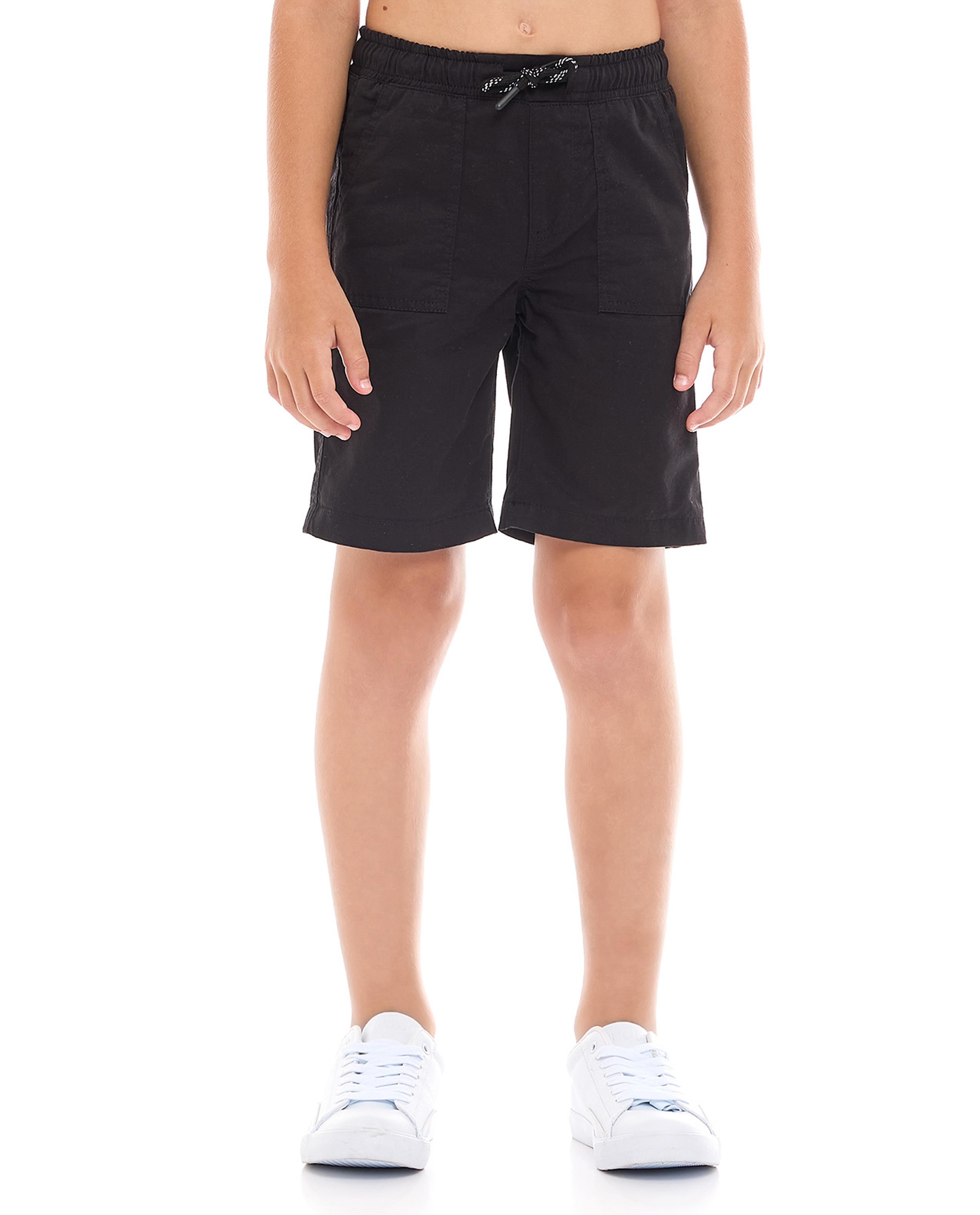 Pocket Detail Shorts with Drawstring Waist