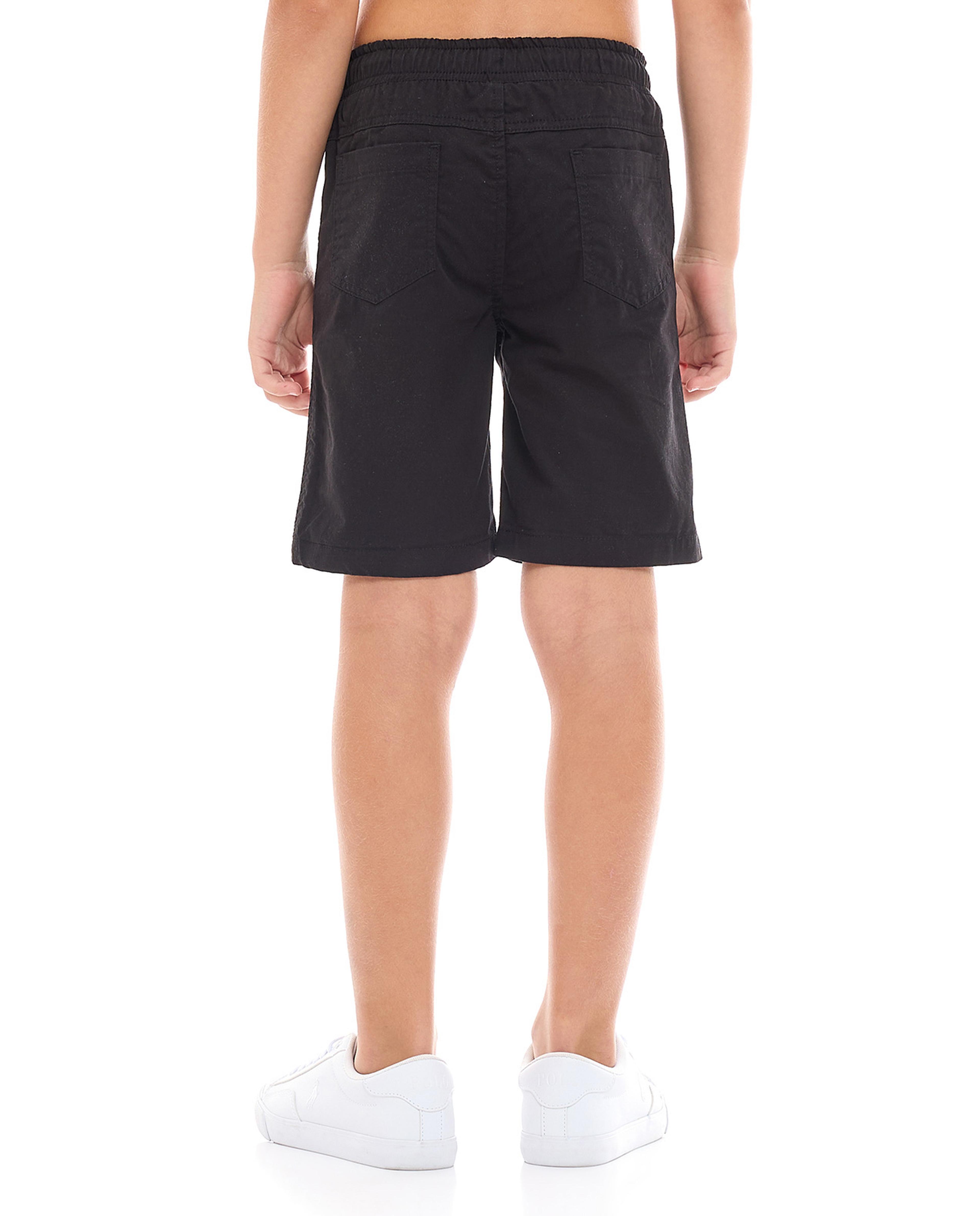Pocket Detail Shorts with Drawstring Waist