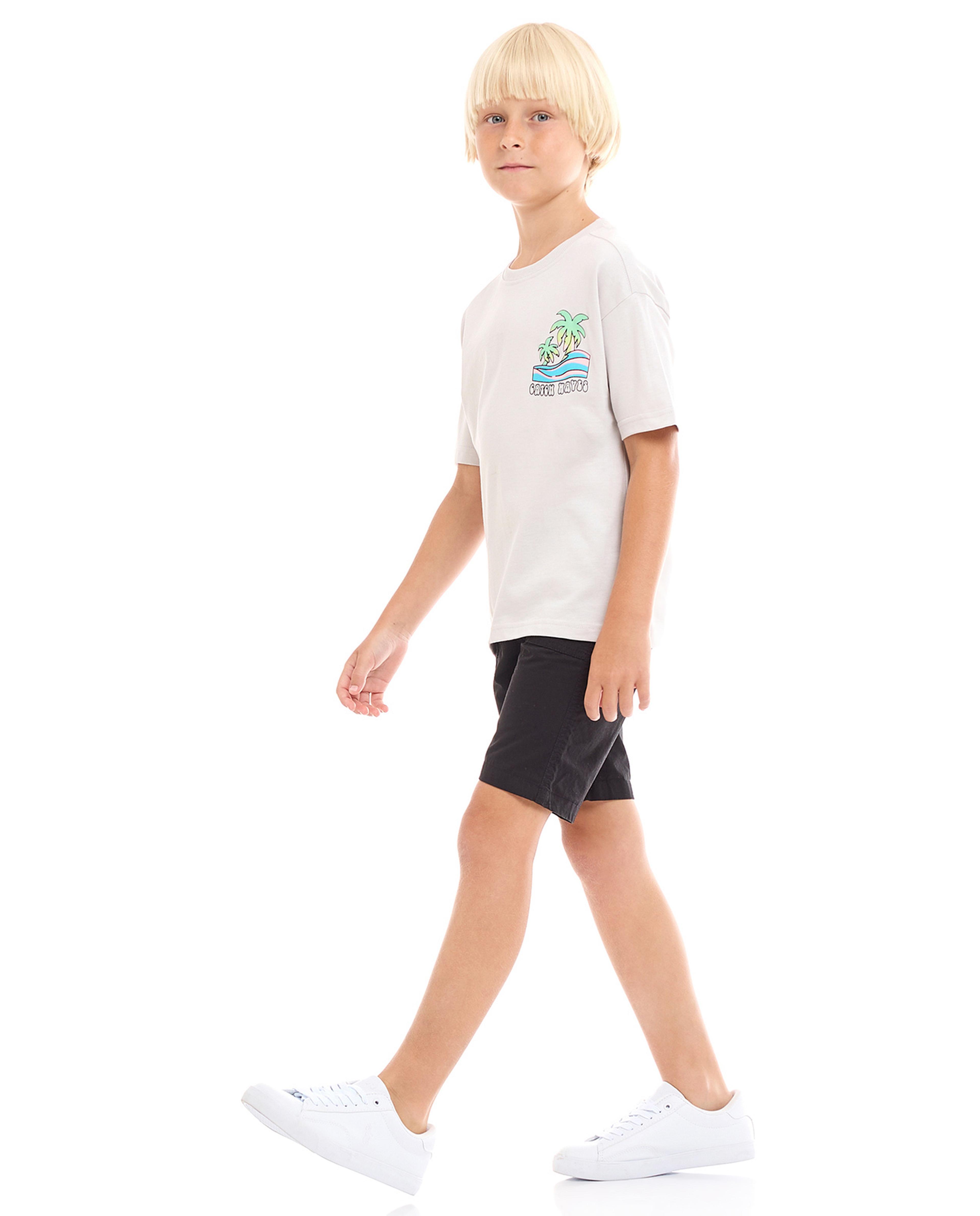 Pocket Detail Shorts with Drawstring Waist