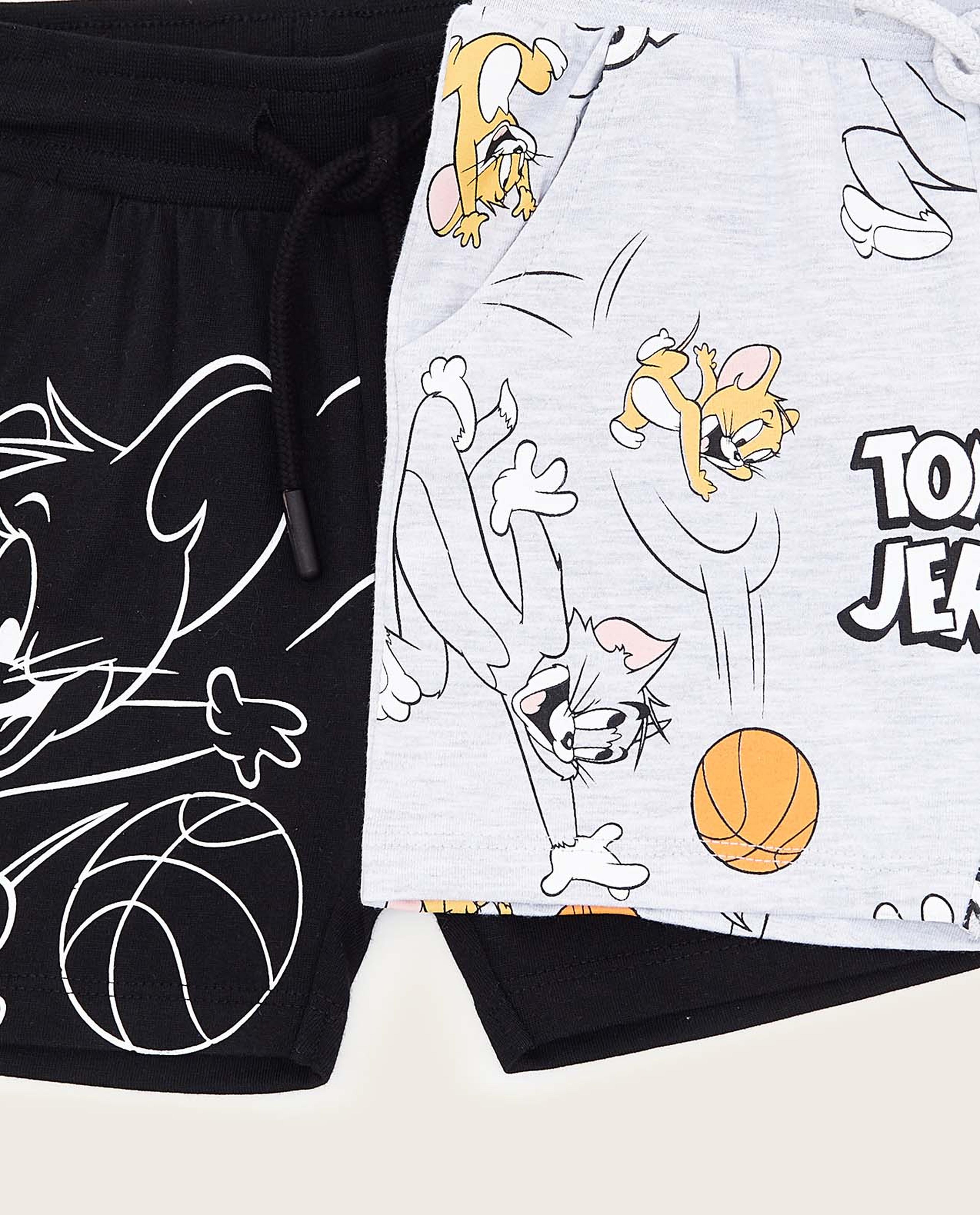 شورت بطبعة توم اند جيري - قطعتين