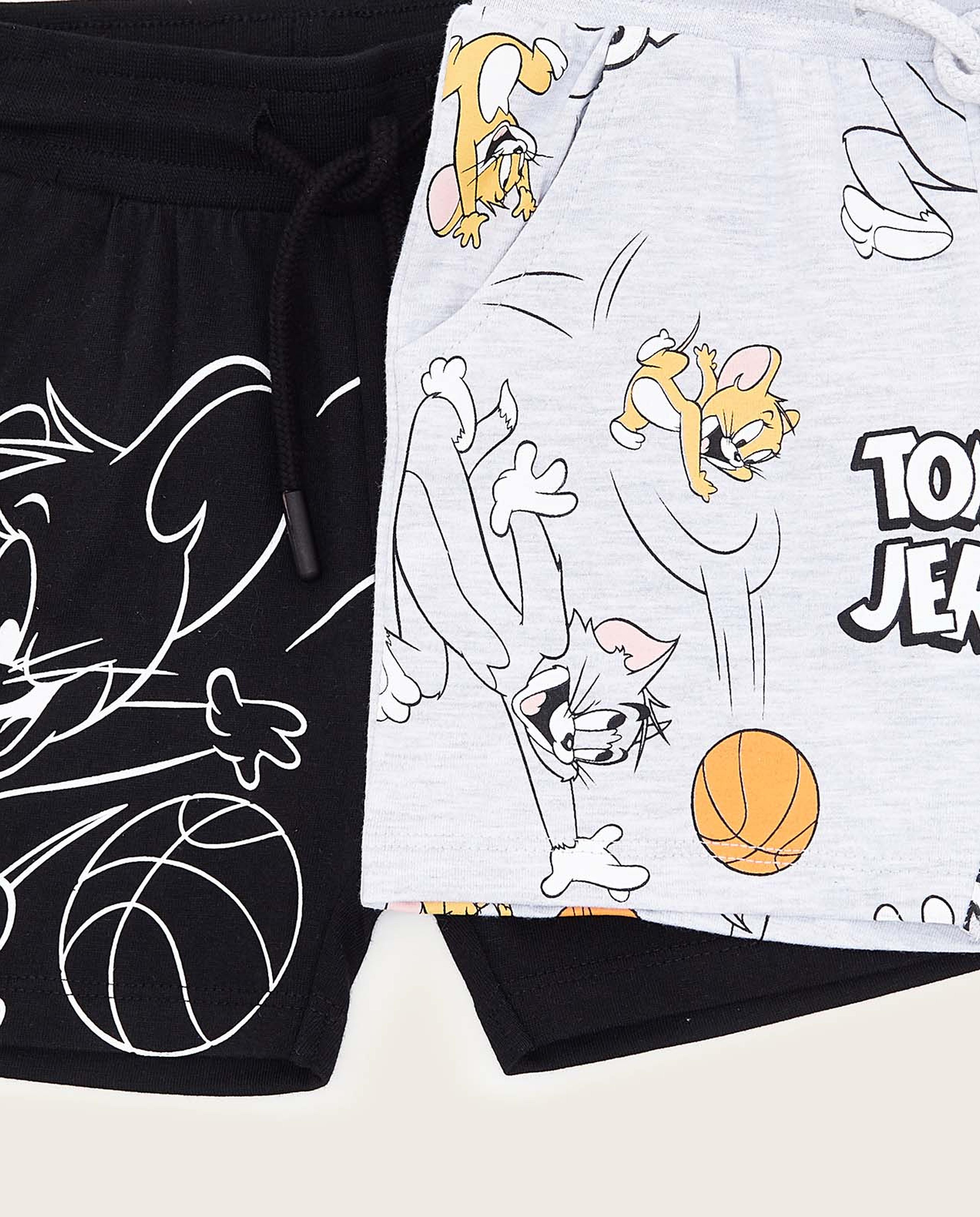 شورت بطبعة توم اند جيري - قطعتين