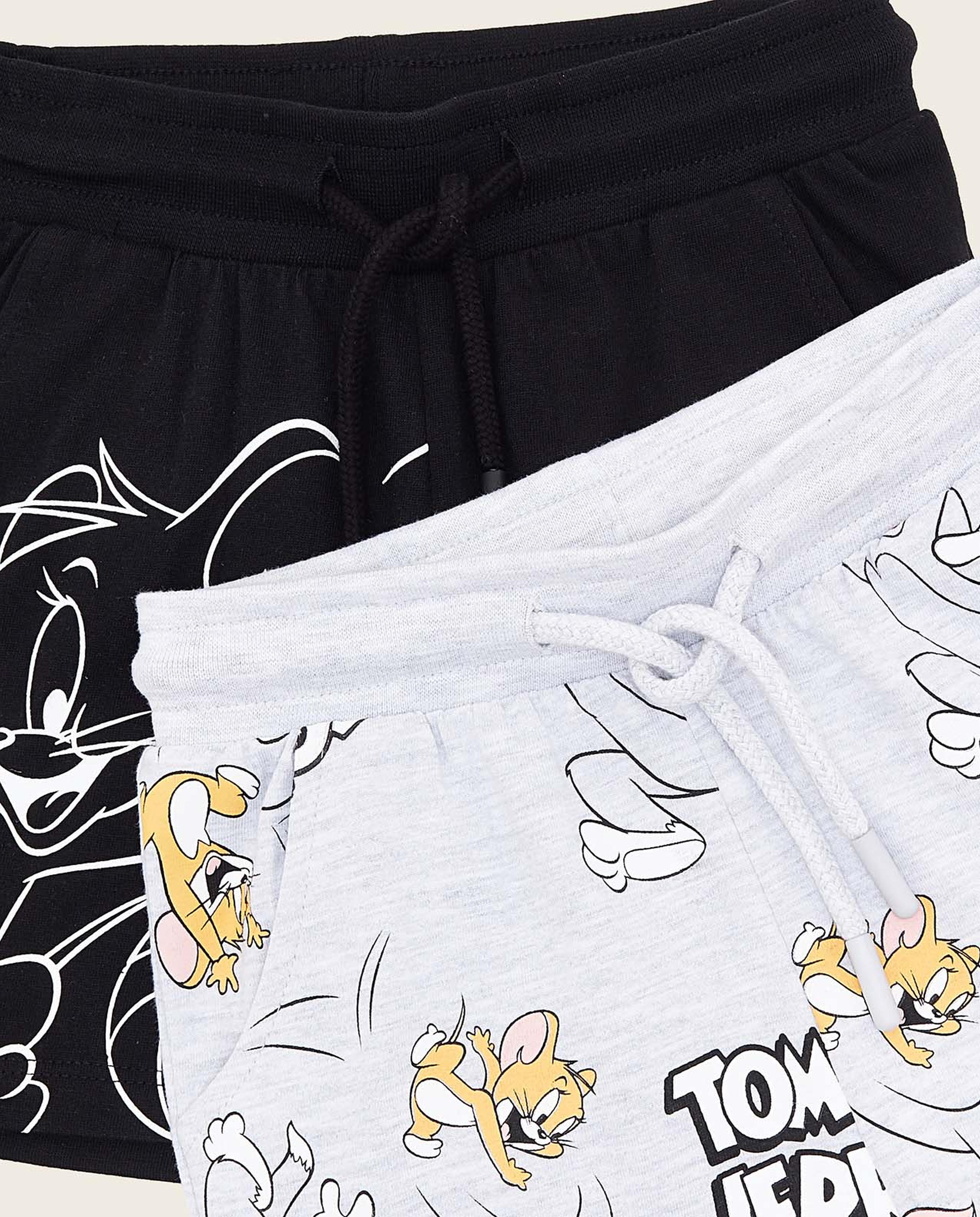 شورت بطبعة توم اند جيري - قطعتين