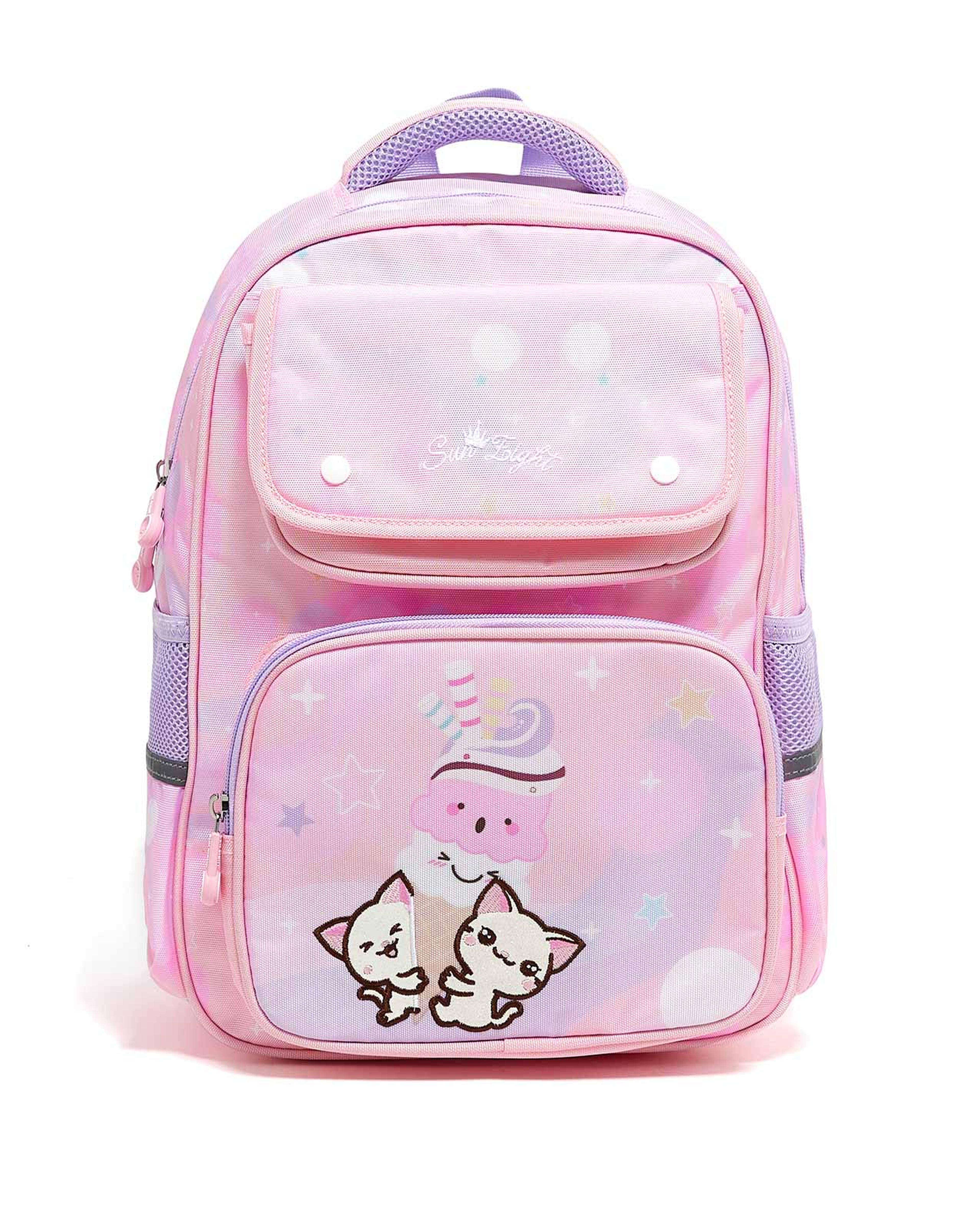 Embroidered Zip-Around Backpack