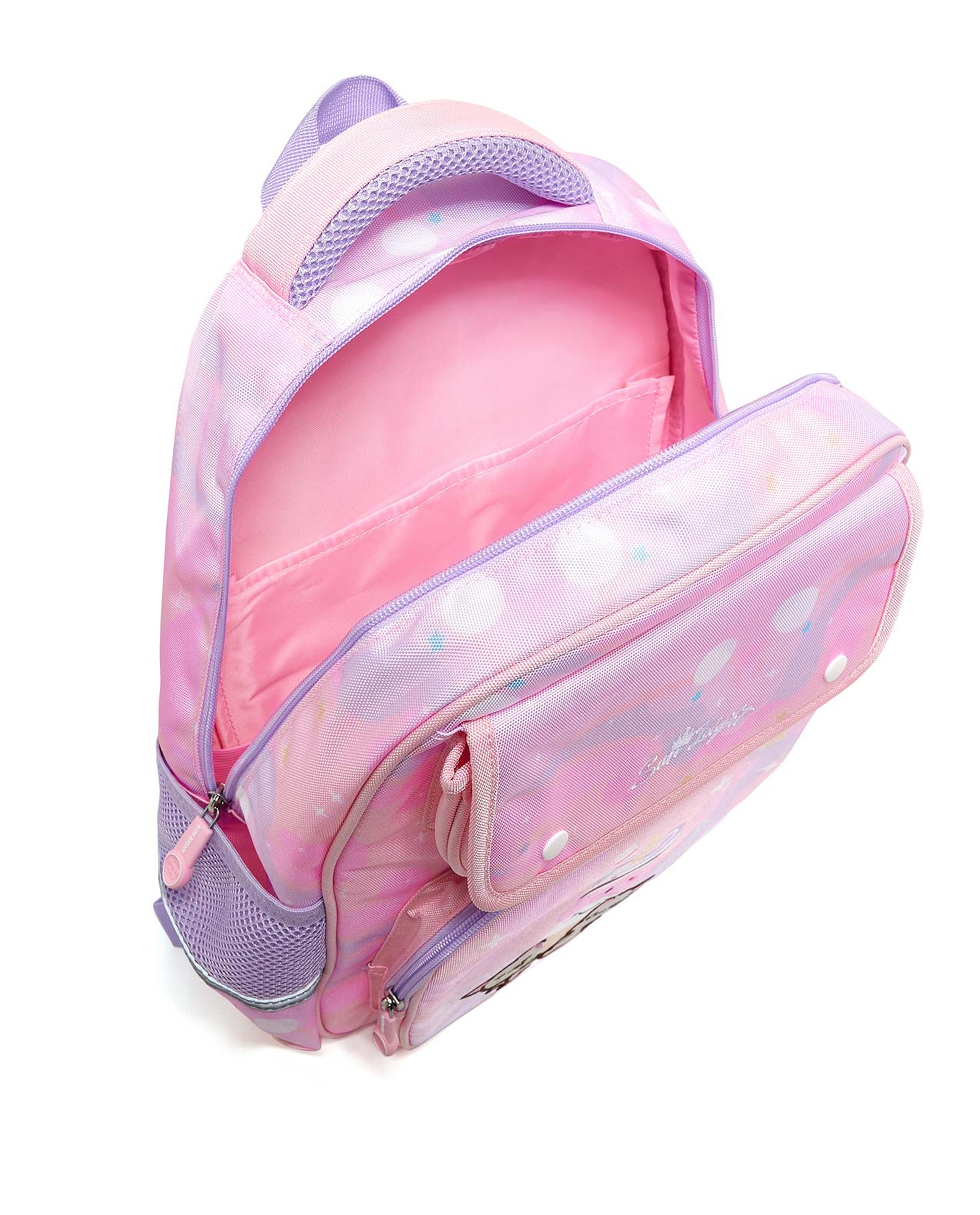 Embroidered Zip-Around Backpack