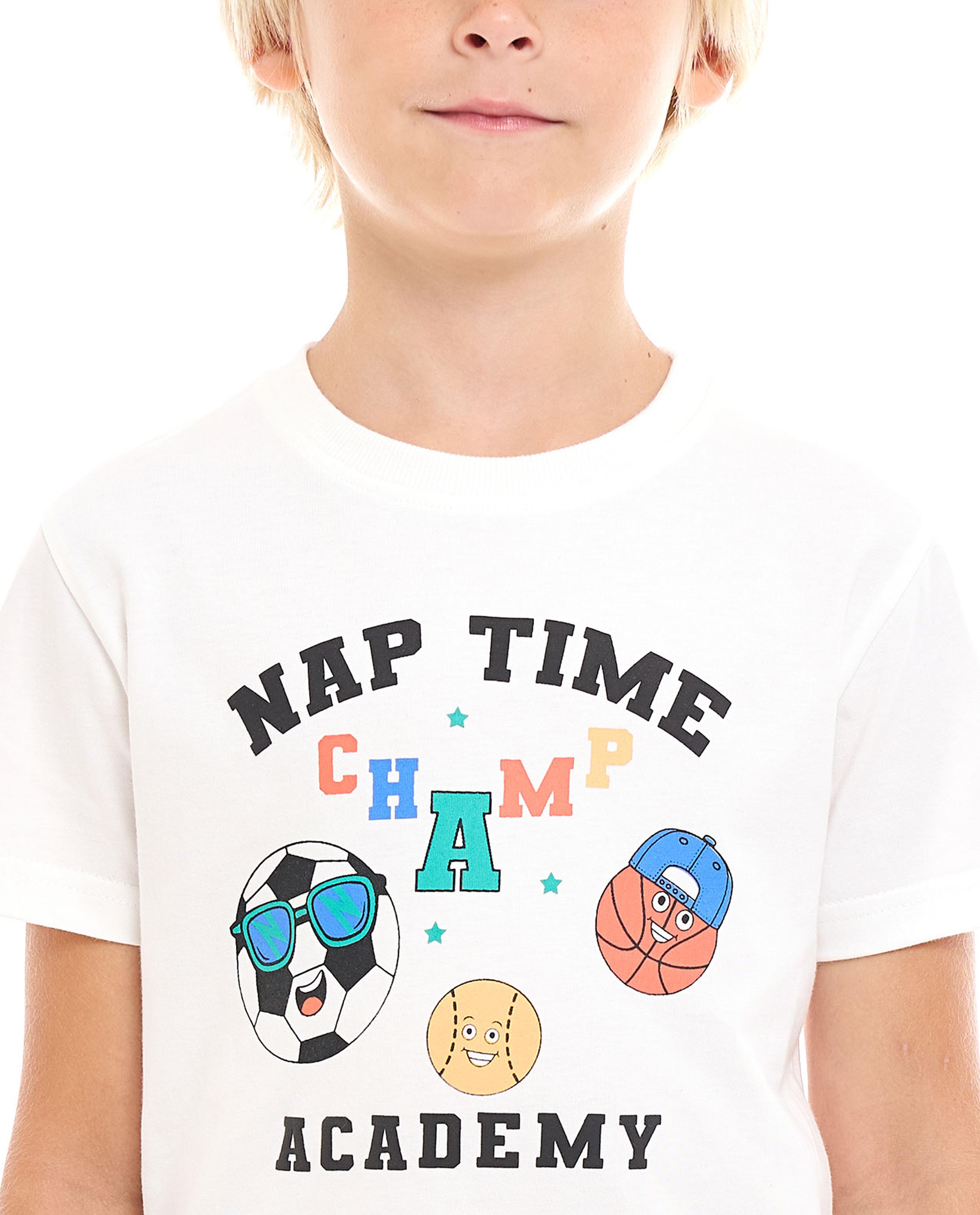 طقم بيجاما بطبعة