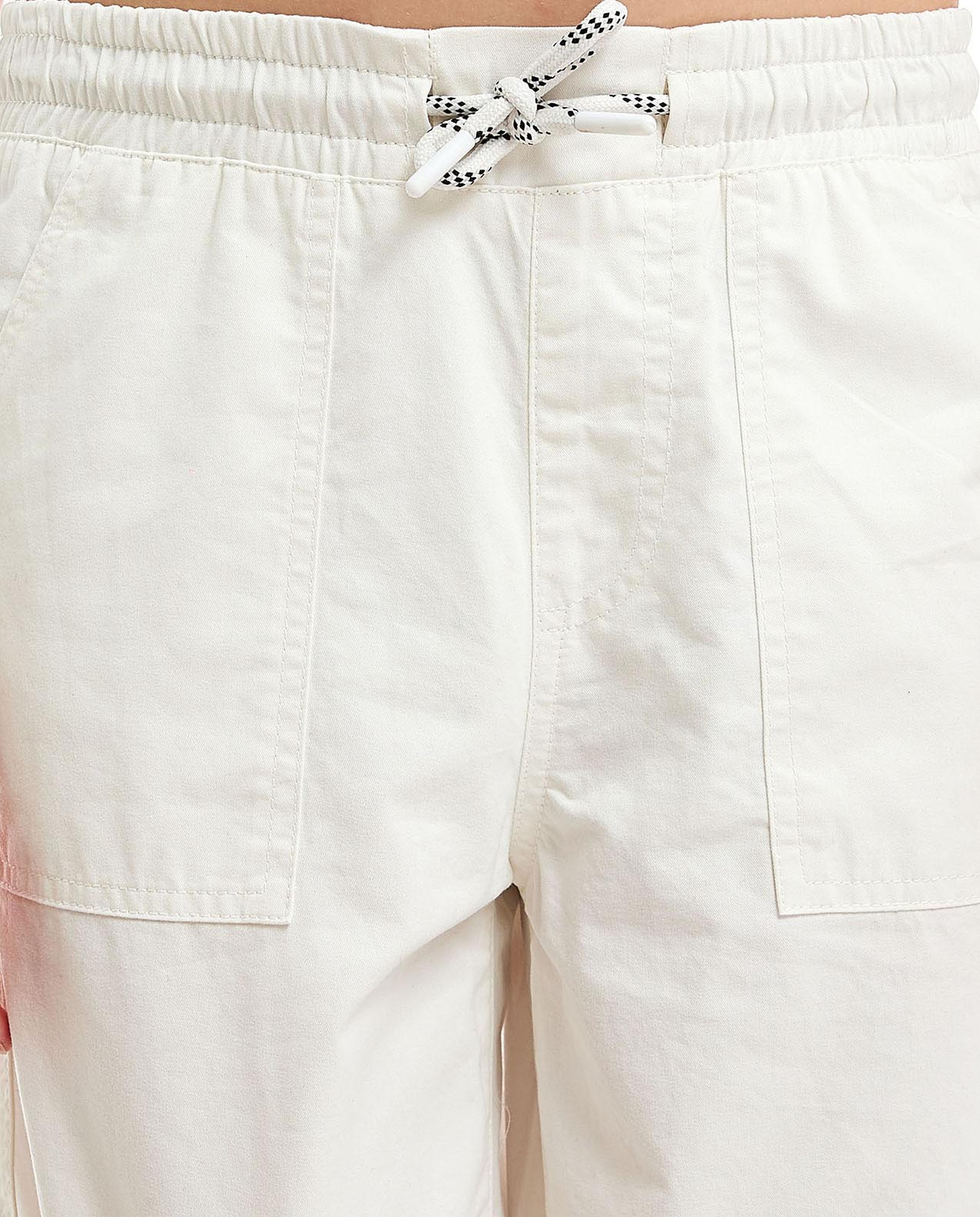 Pocket Detail Shorts with Drawstring Waist