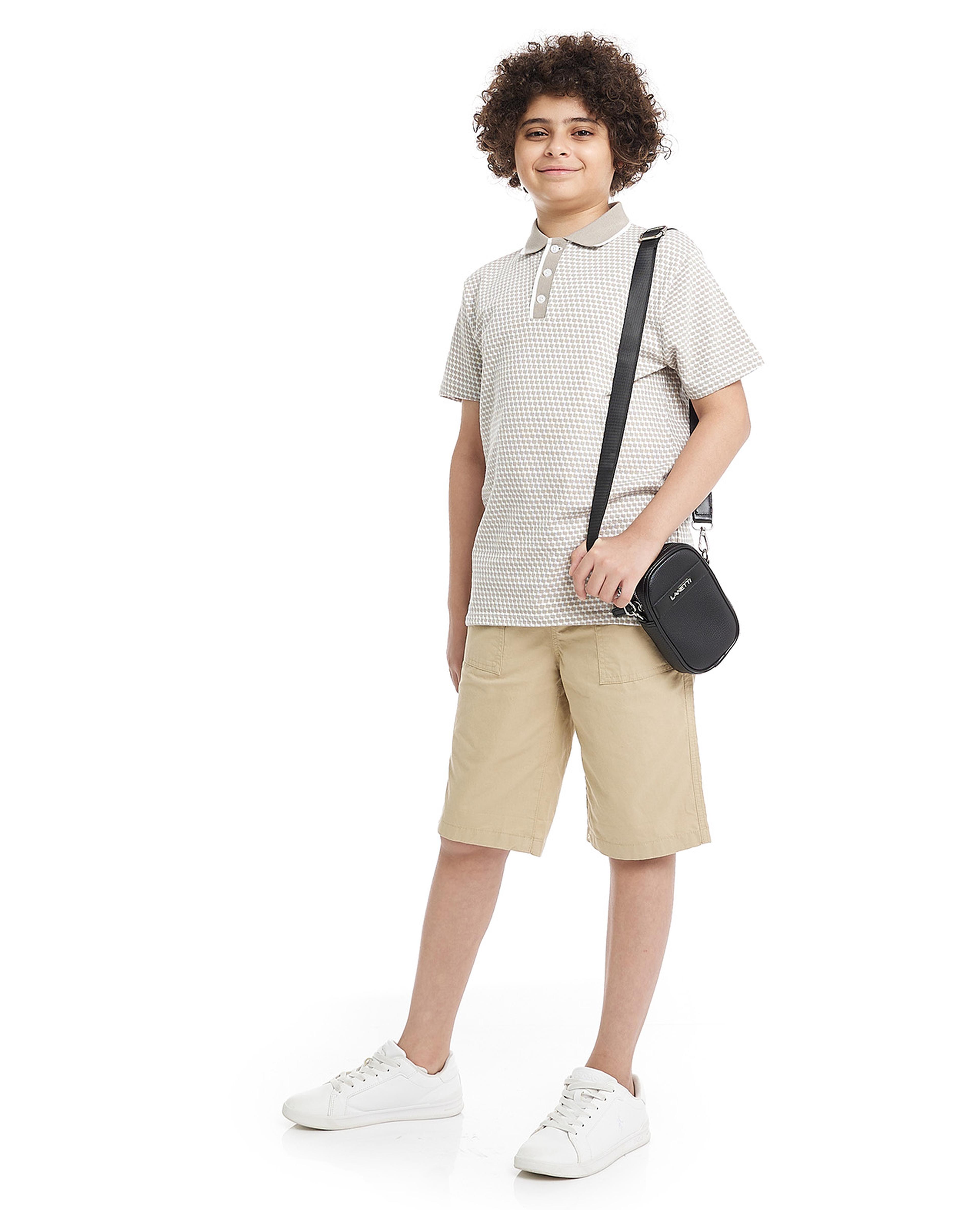 Pocket Detail Shorts with Drawstring Waist