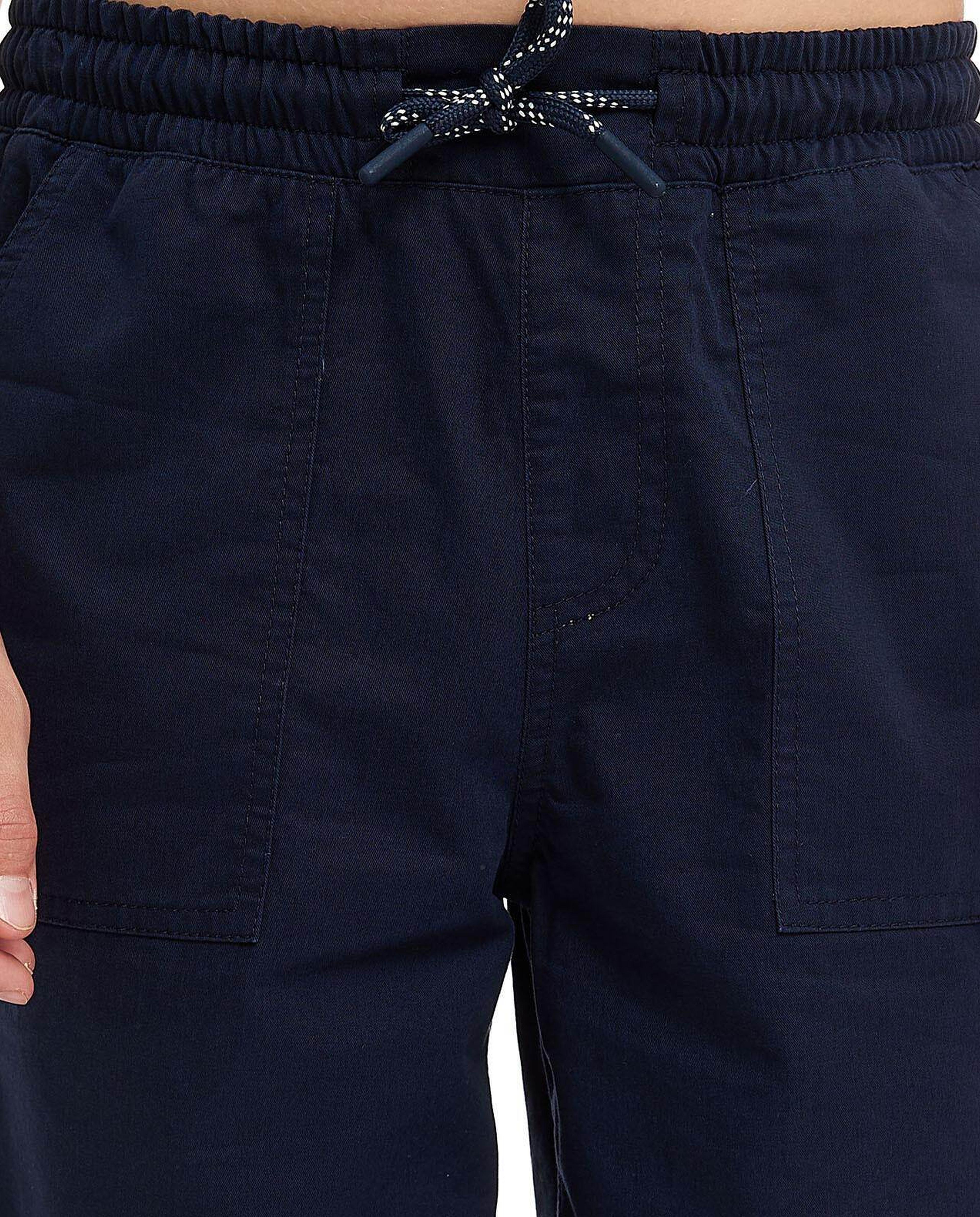 Pocket Detail Shorts with Drawstring Waist