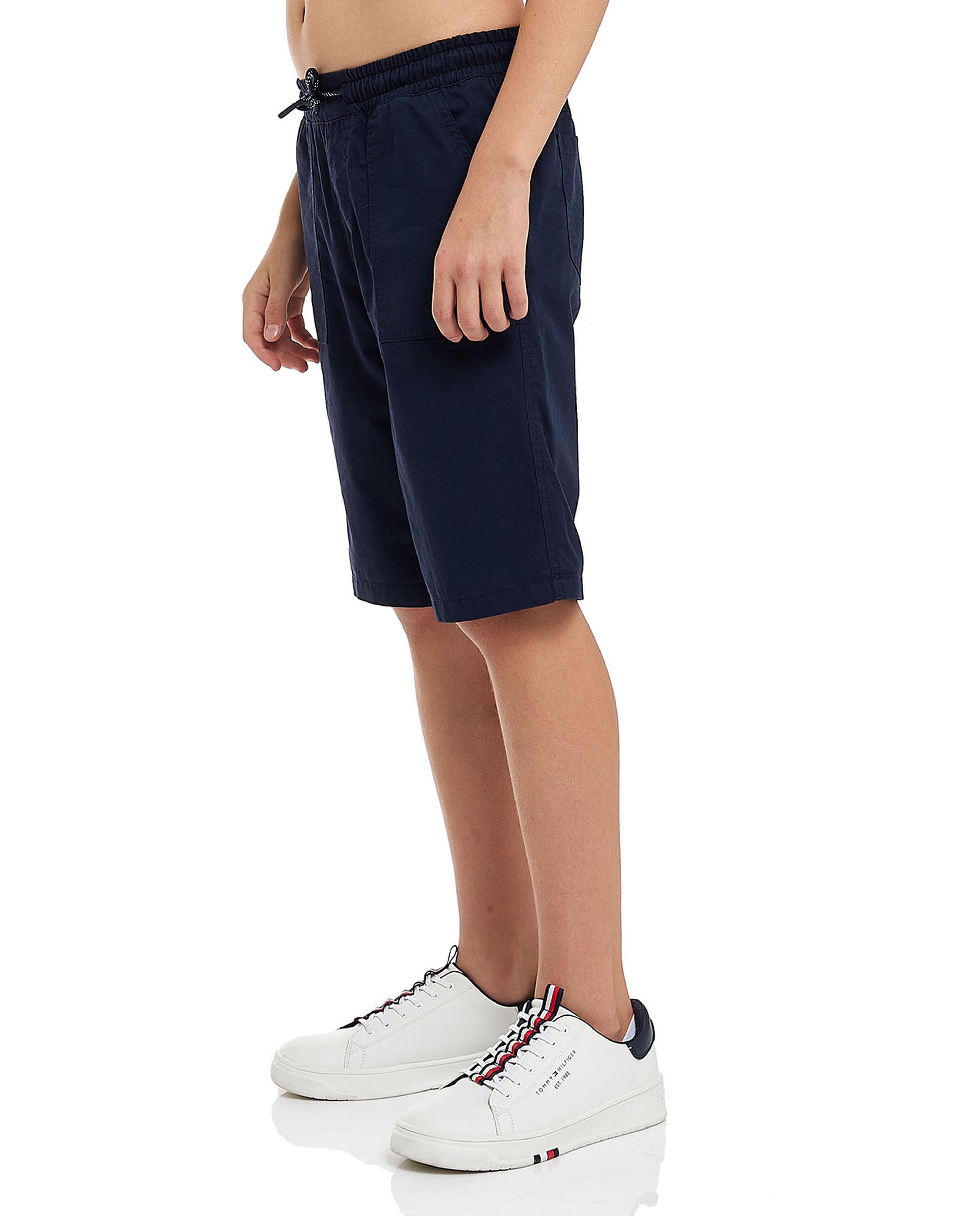 Pocket Detail Shorts with Drawstring Waist