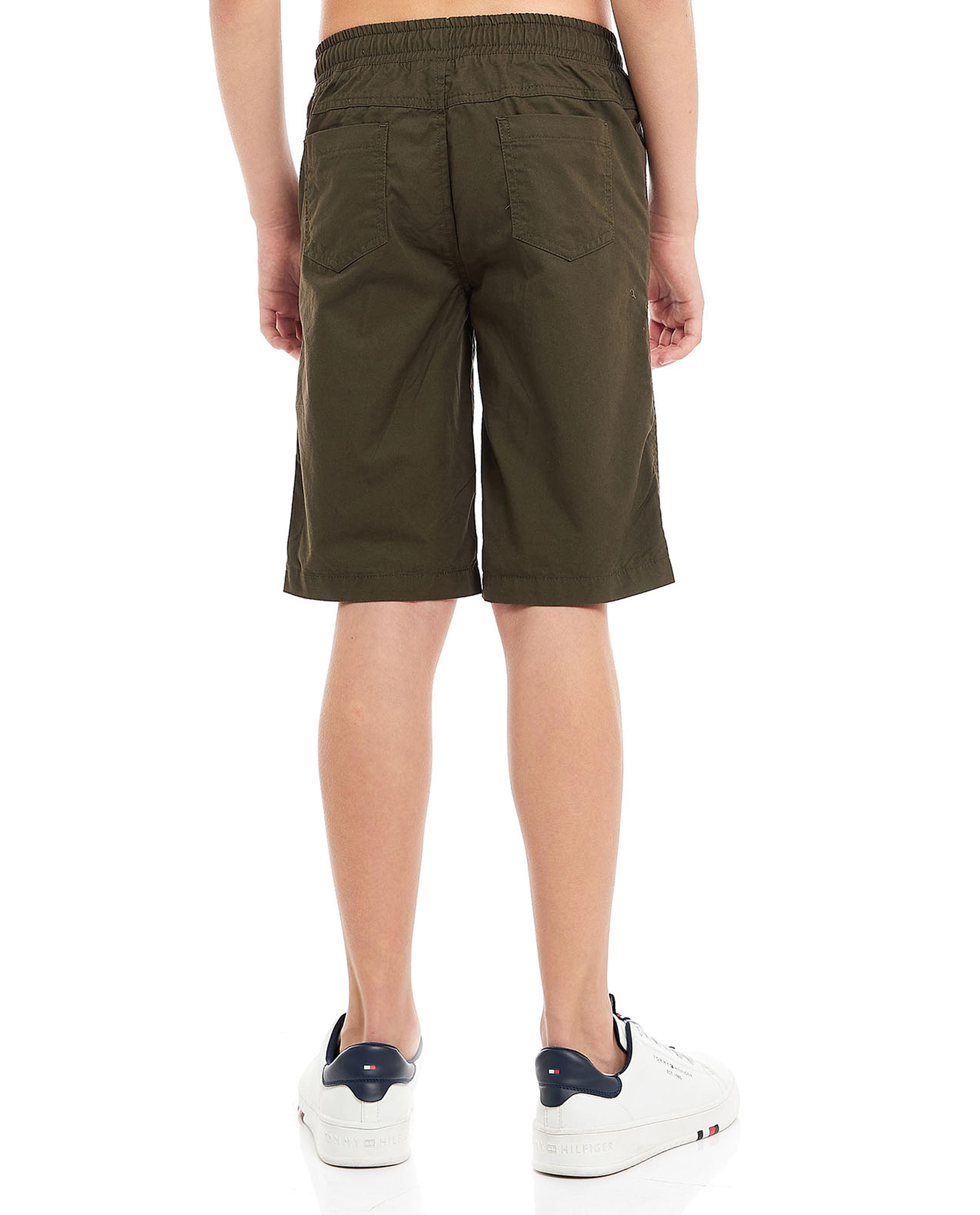 Pocket Detail Shorts with Drawstring Waist