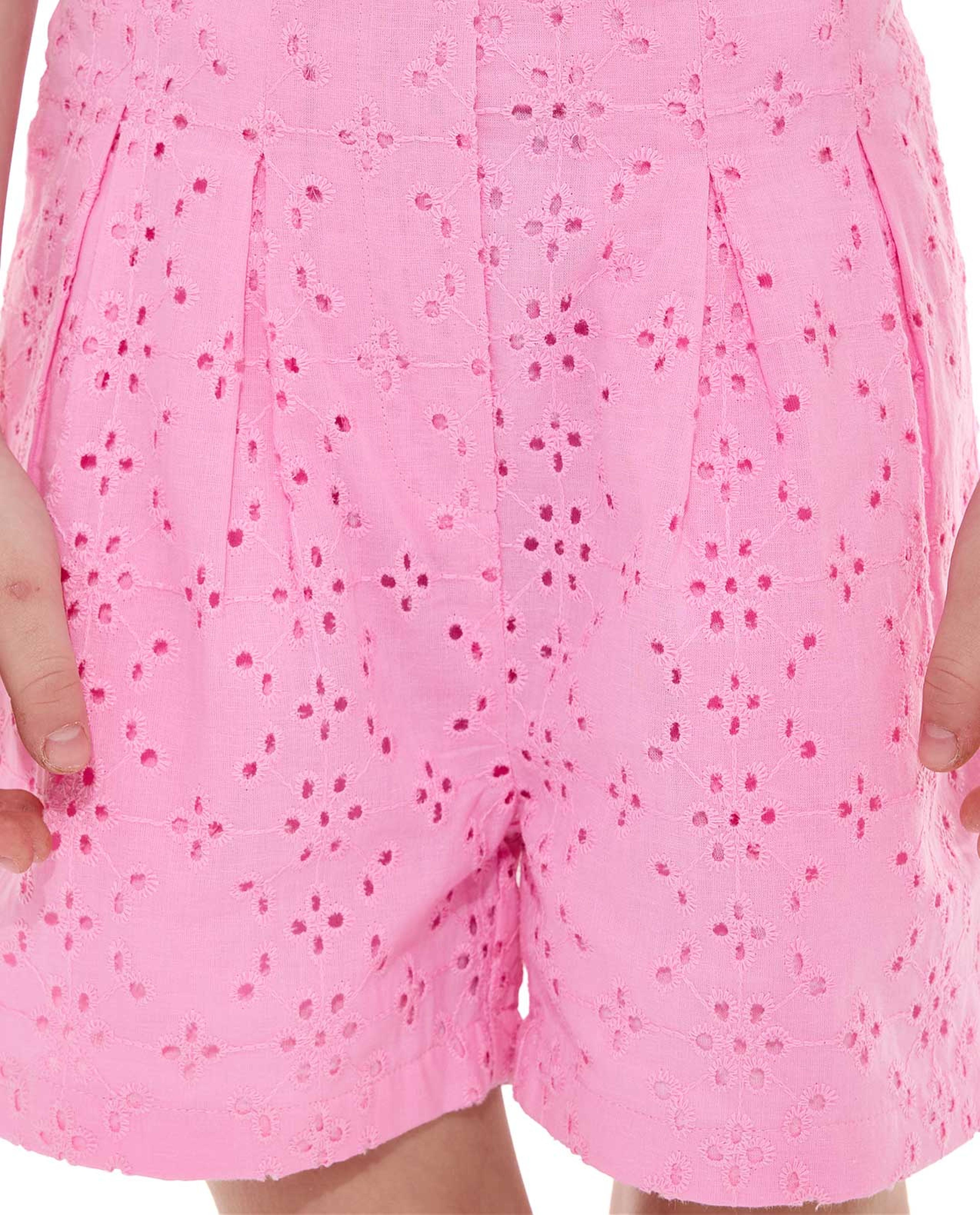 رومبير بياقة قميص وأكمام قصيرة