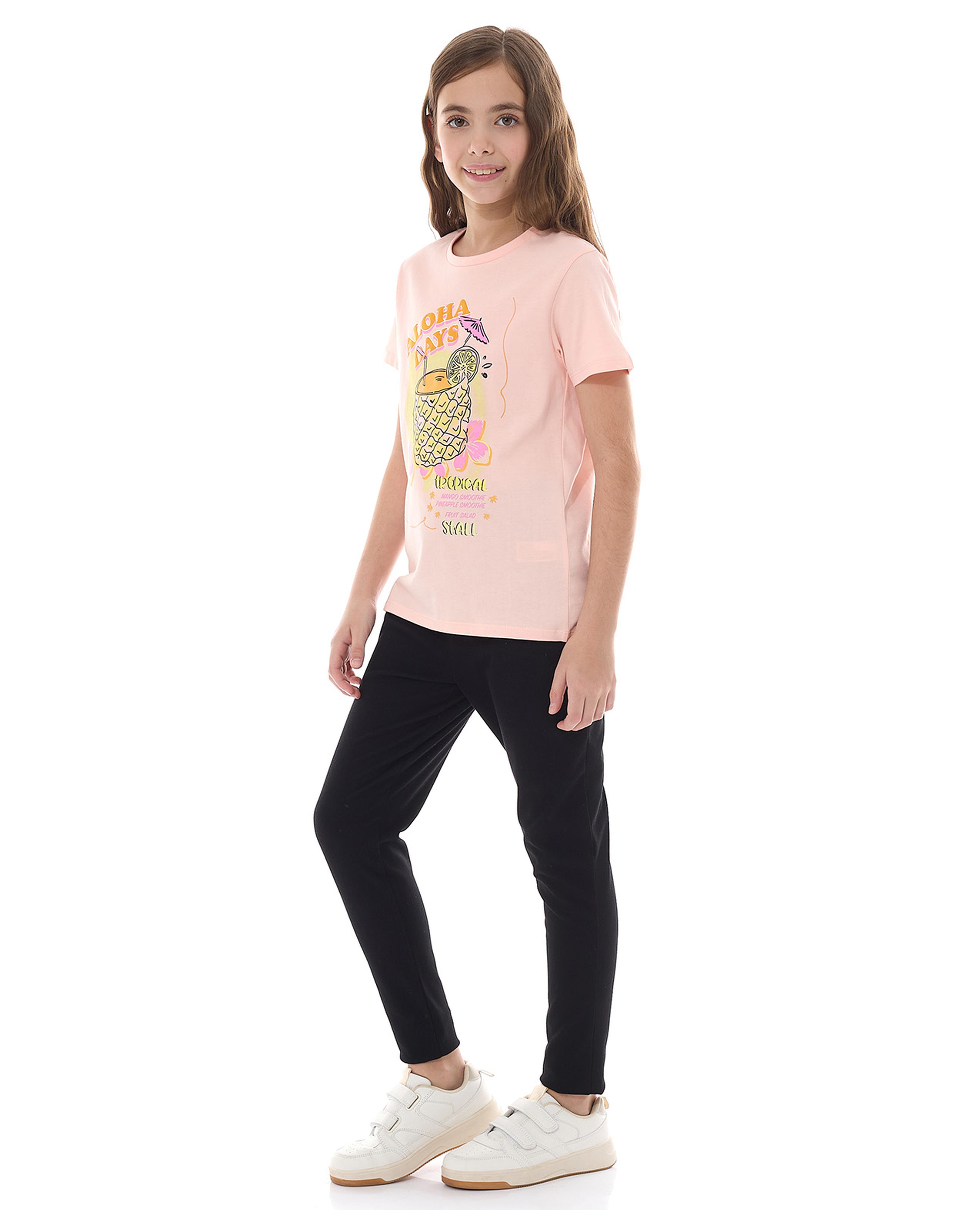 Solid Jeggings with Elastic Waist