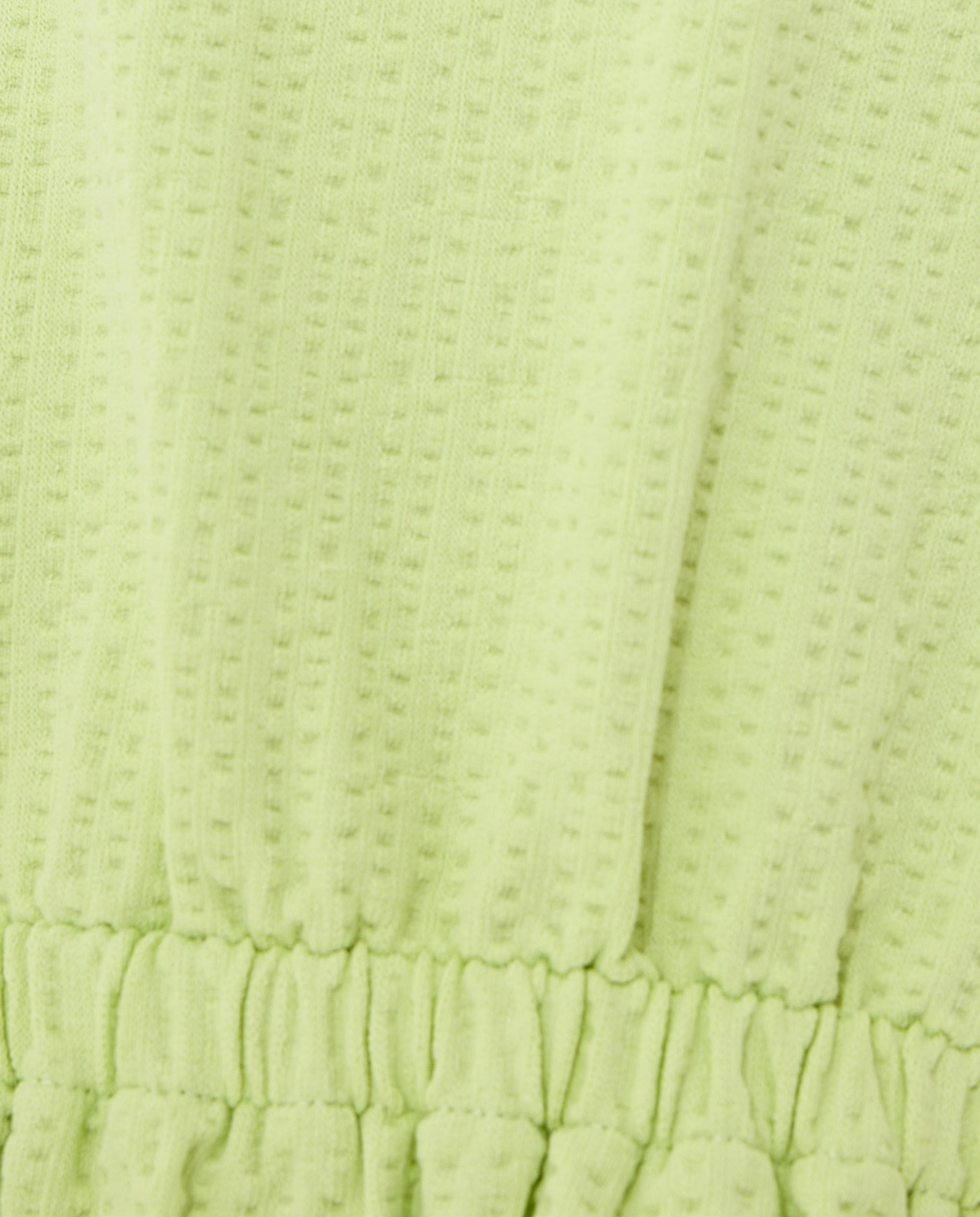 فستان فلير بياقة مستديرة وأكمام منفوخة