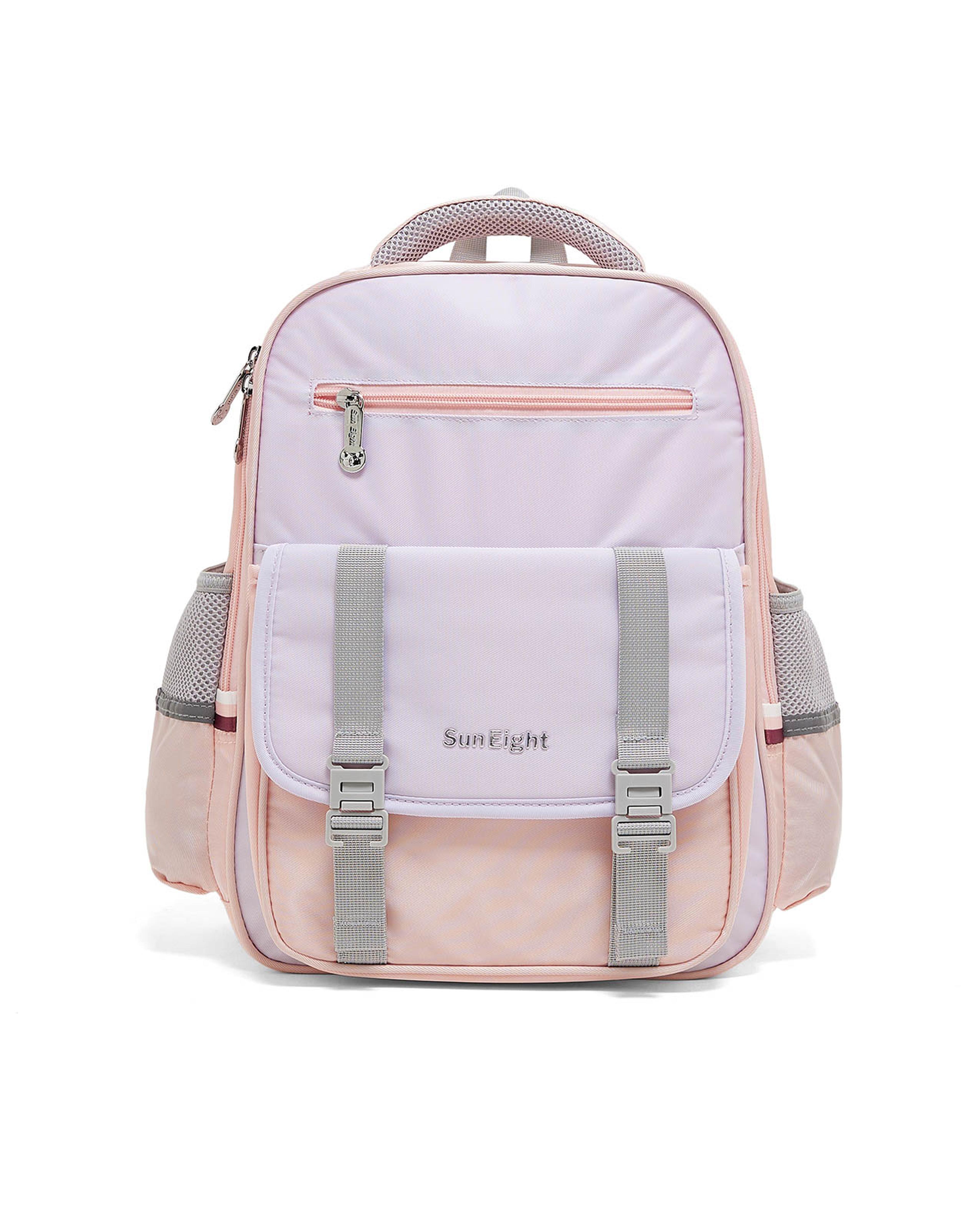 حقيبة ظهر بألوان متباينة وسحاب