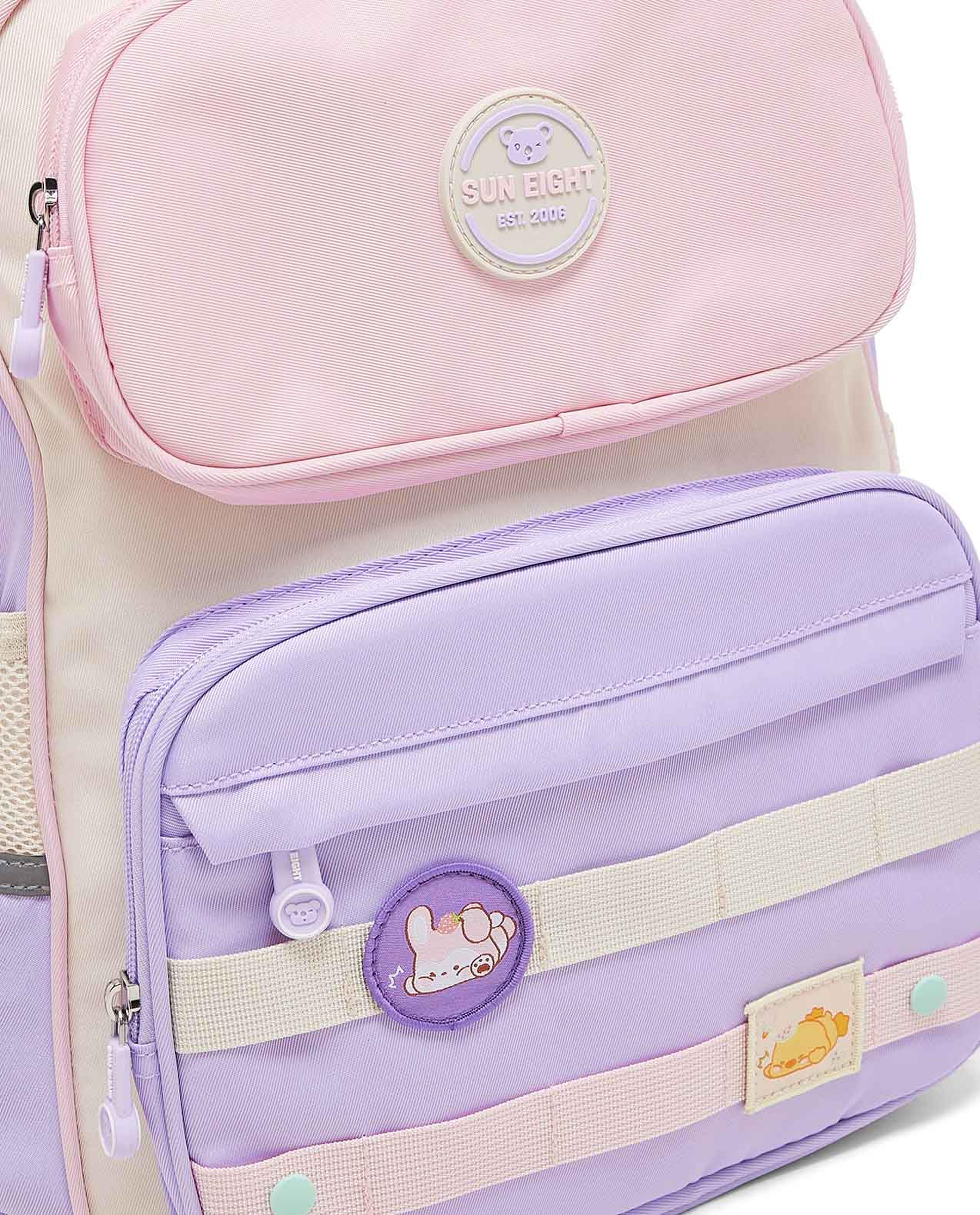 حقيبة ظهر بألوان متباينة وسحاب