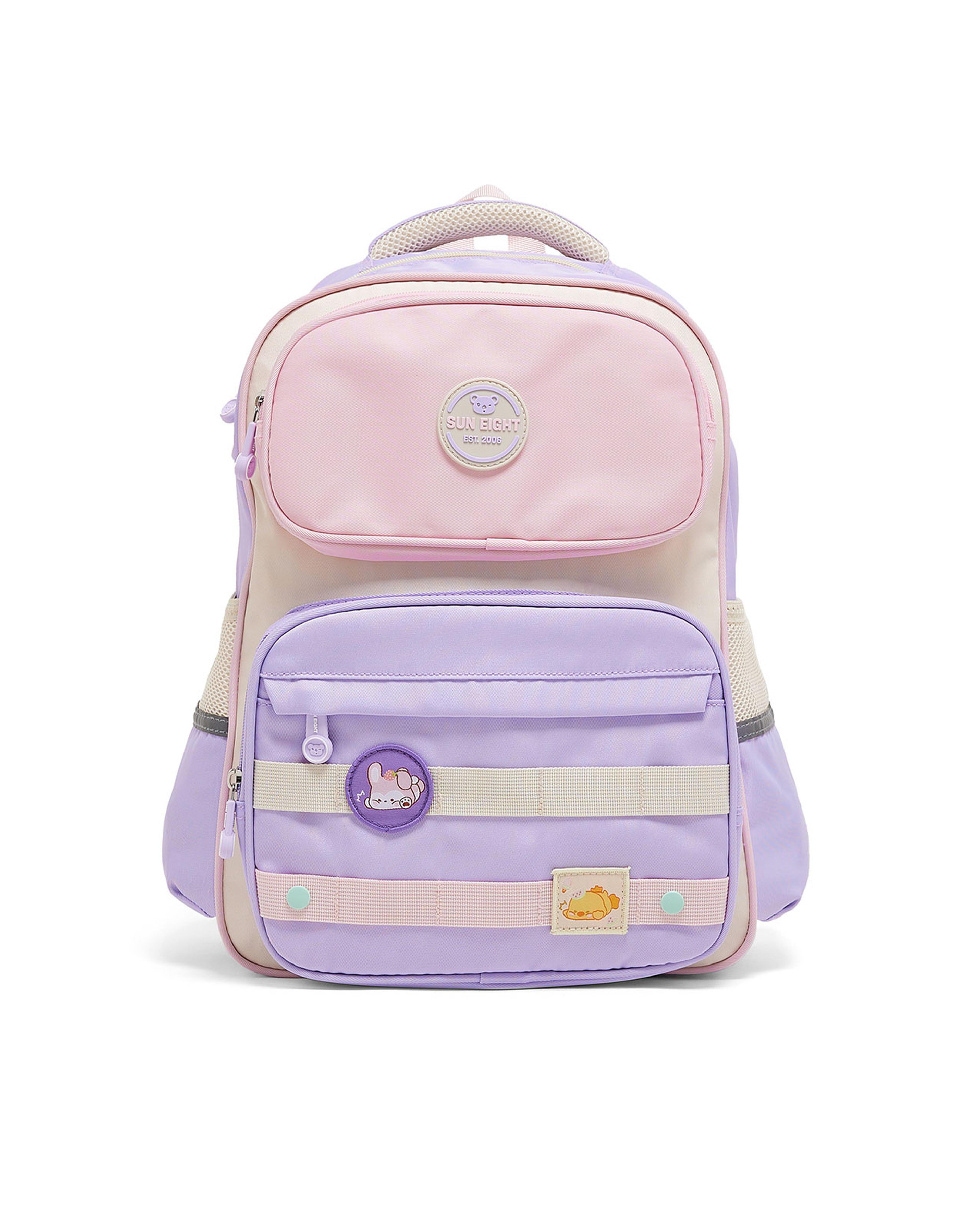 حقيبة ظهر بألوان متباينة وسحاب