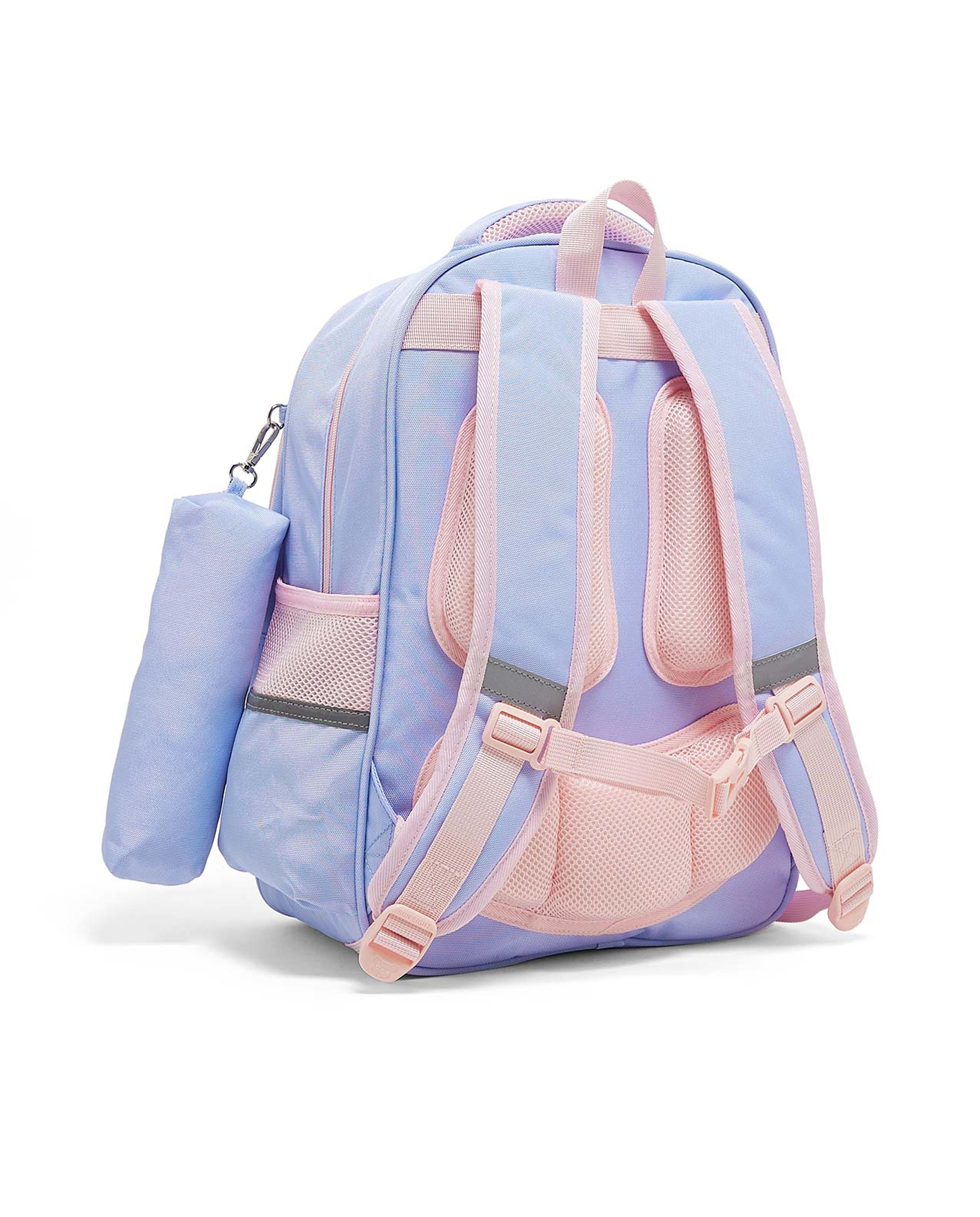 حقيبة ظهر بألوان متباينة مع باوتش