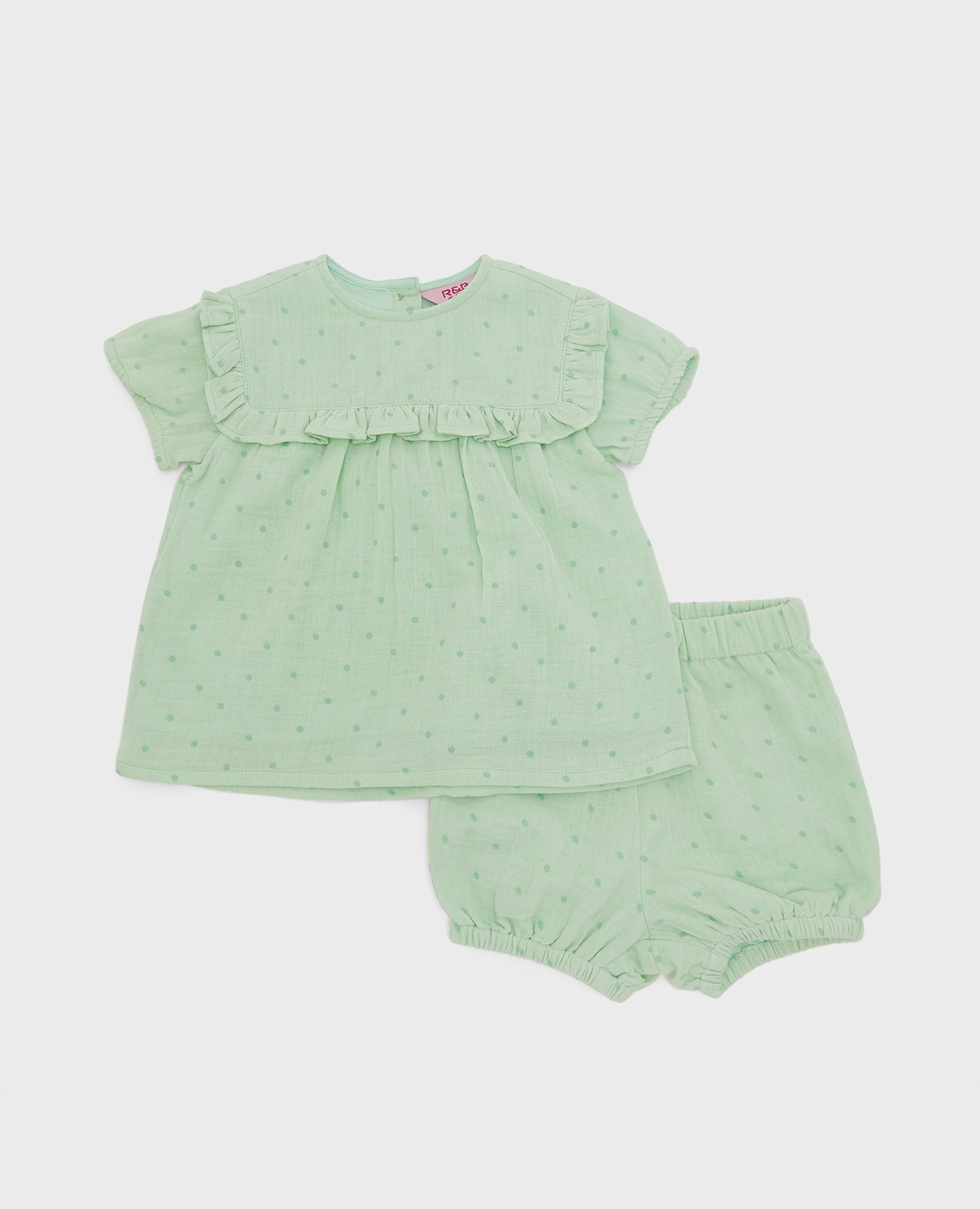 Printed Top and Bloomer Set