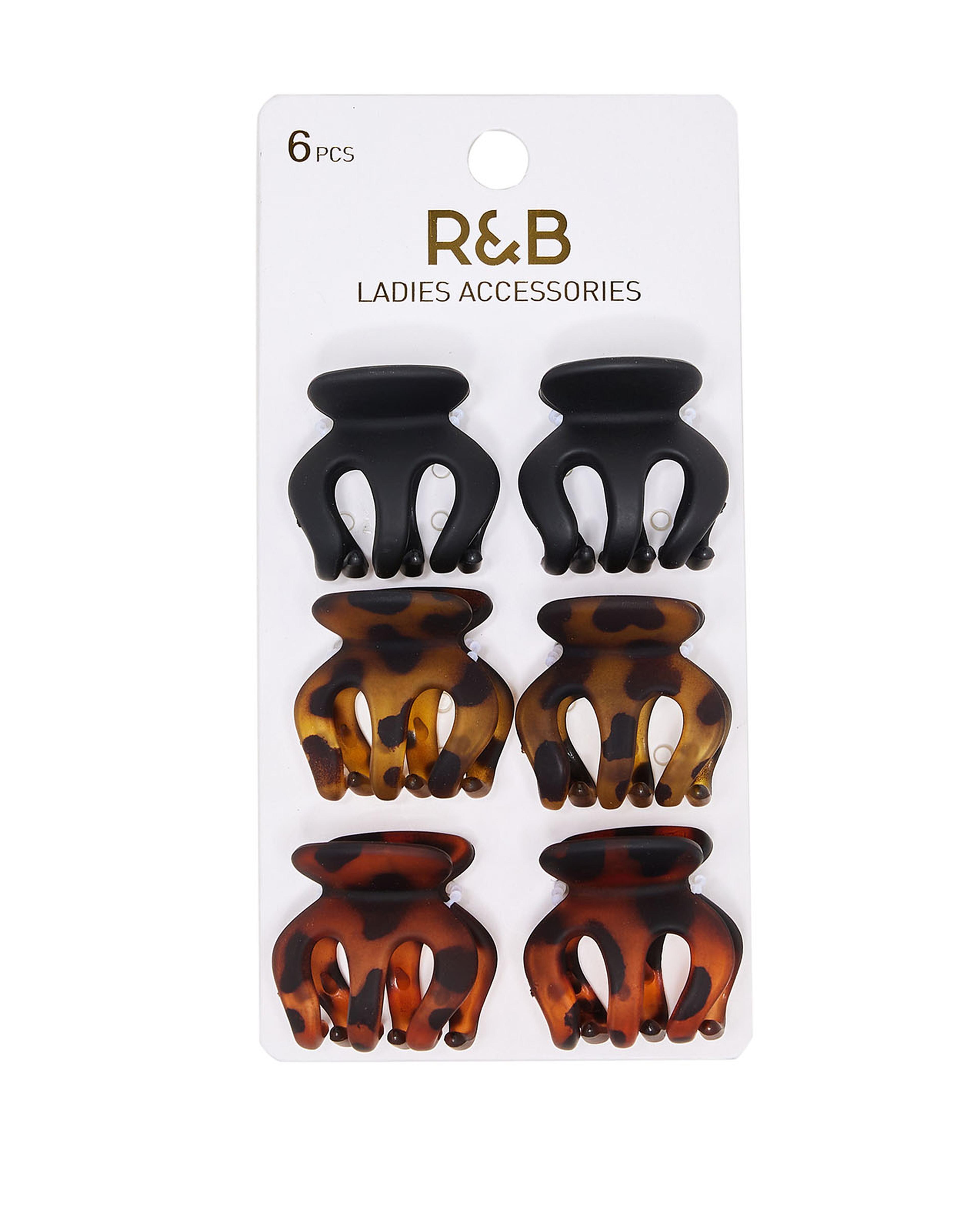 مشابك شعر - 6 قطع