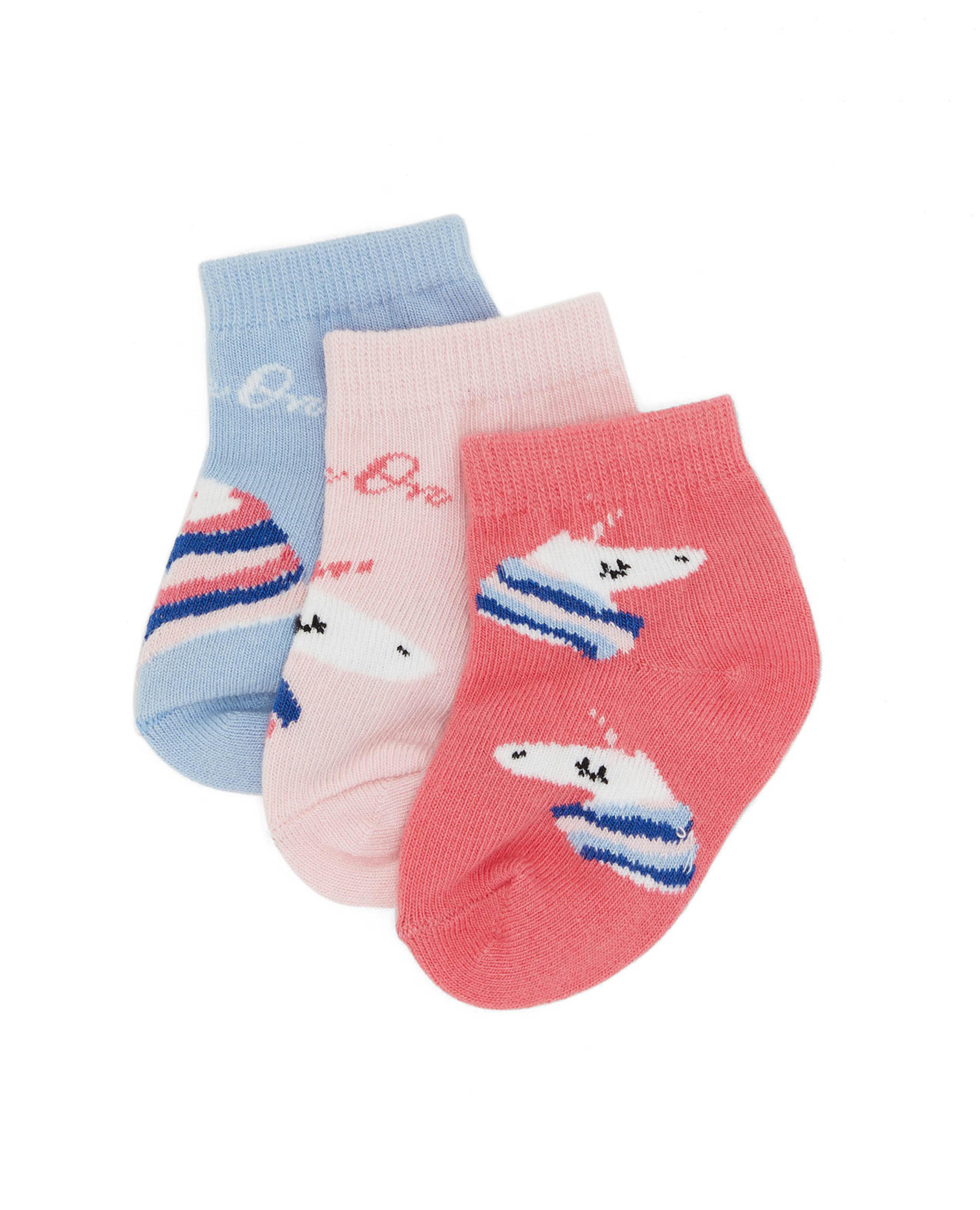 3 Pack Patterned Ankle Socks
