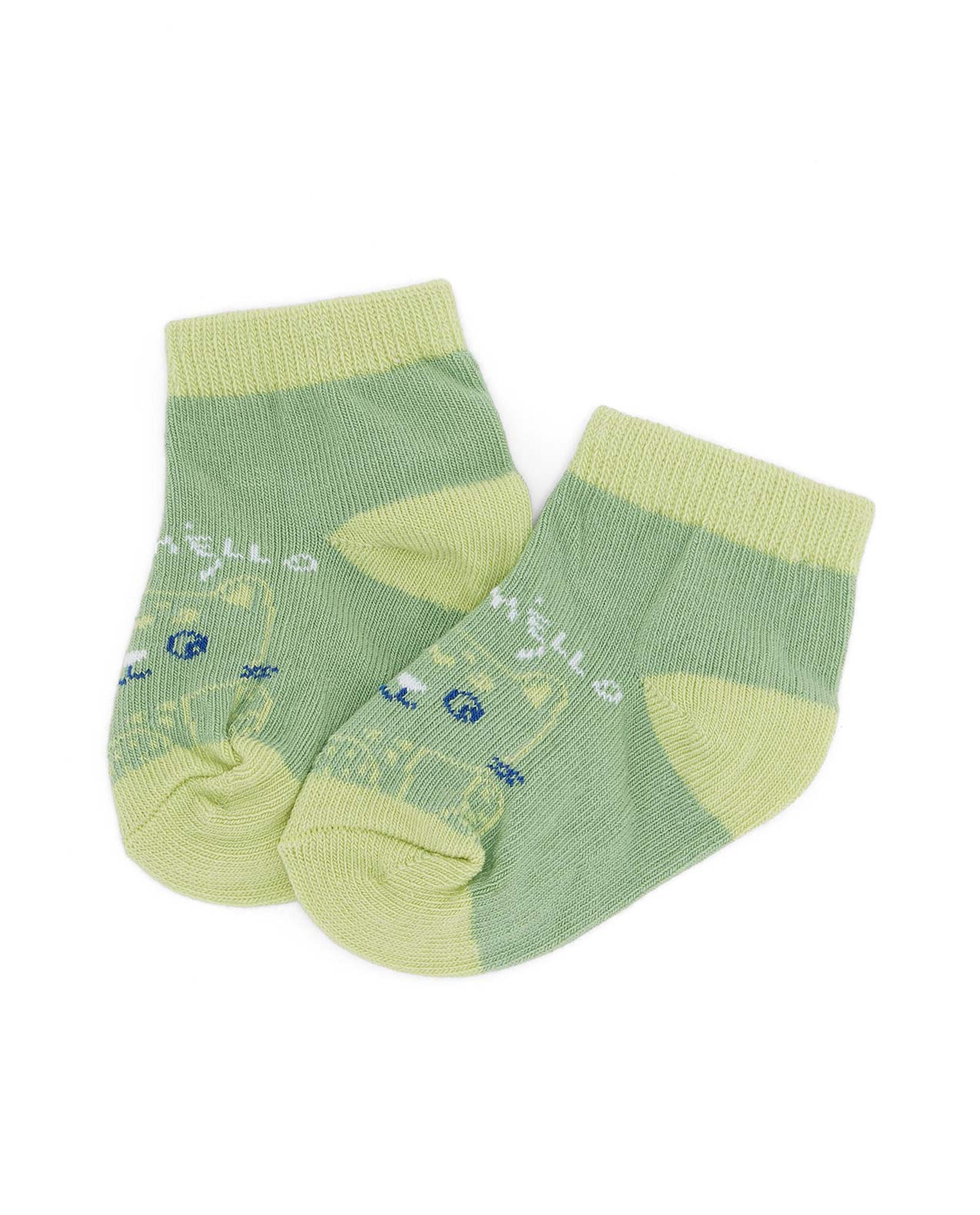 جوارب منقوشة بطول الكاحل  - 3 قطع