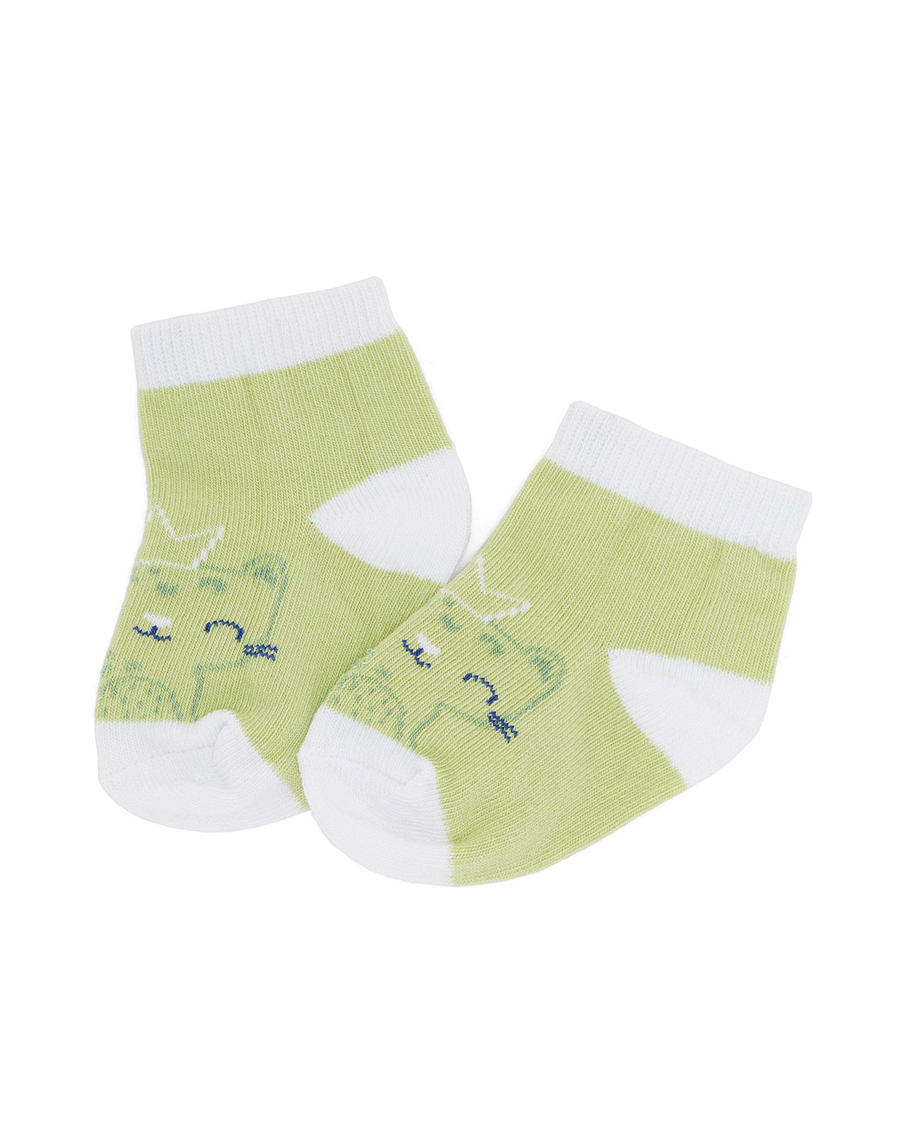 جوارب منقوشة بطول الكاحل  - 3 قطع