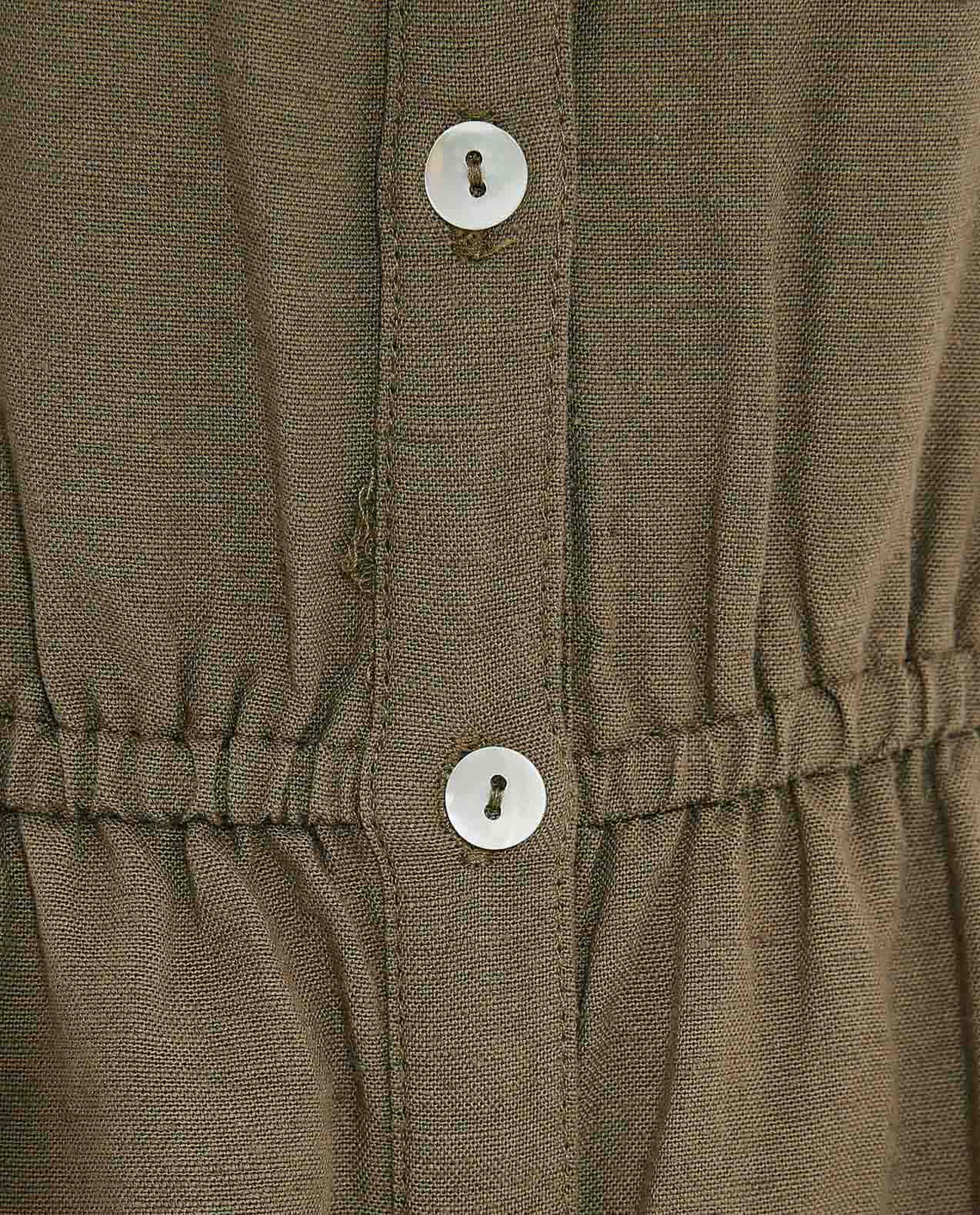 فستان بدون أكتاف سادة بأكمام باف