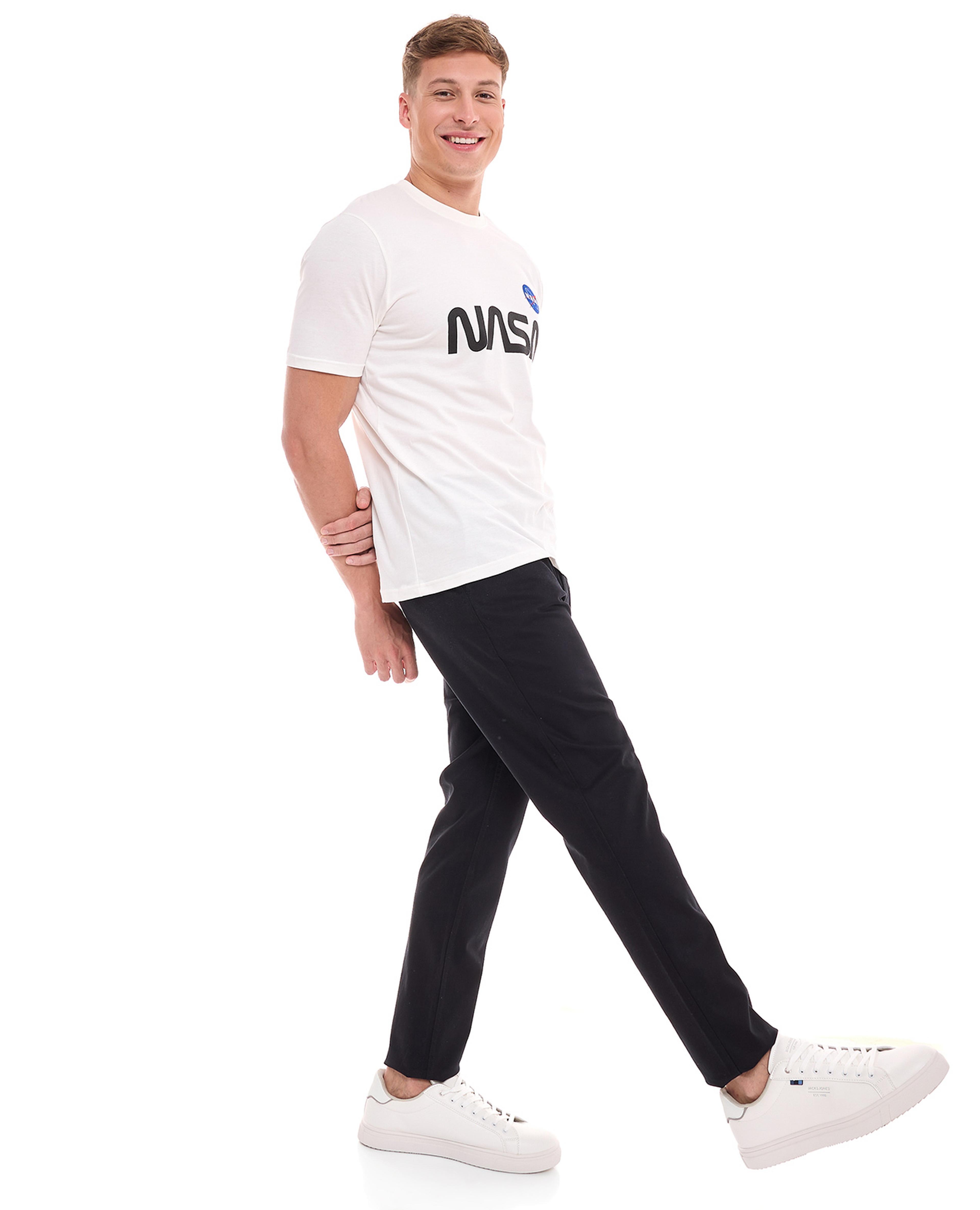 Solid Woven Trousers with Button Closure