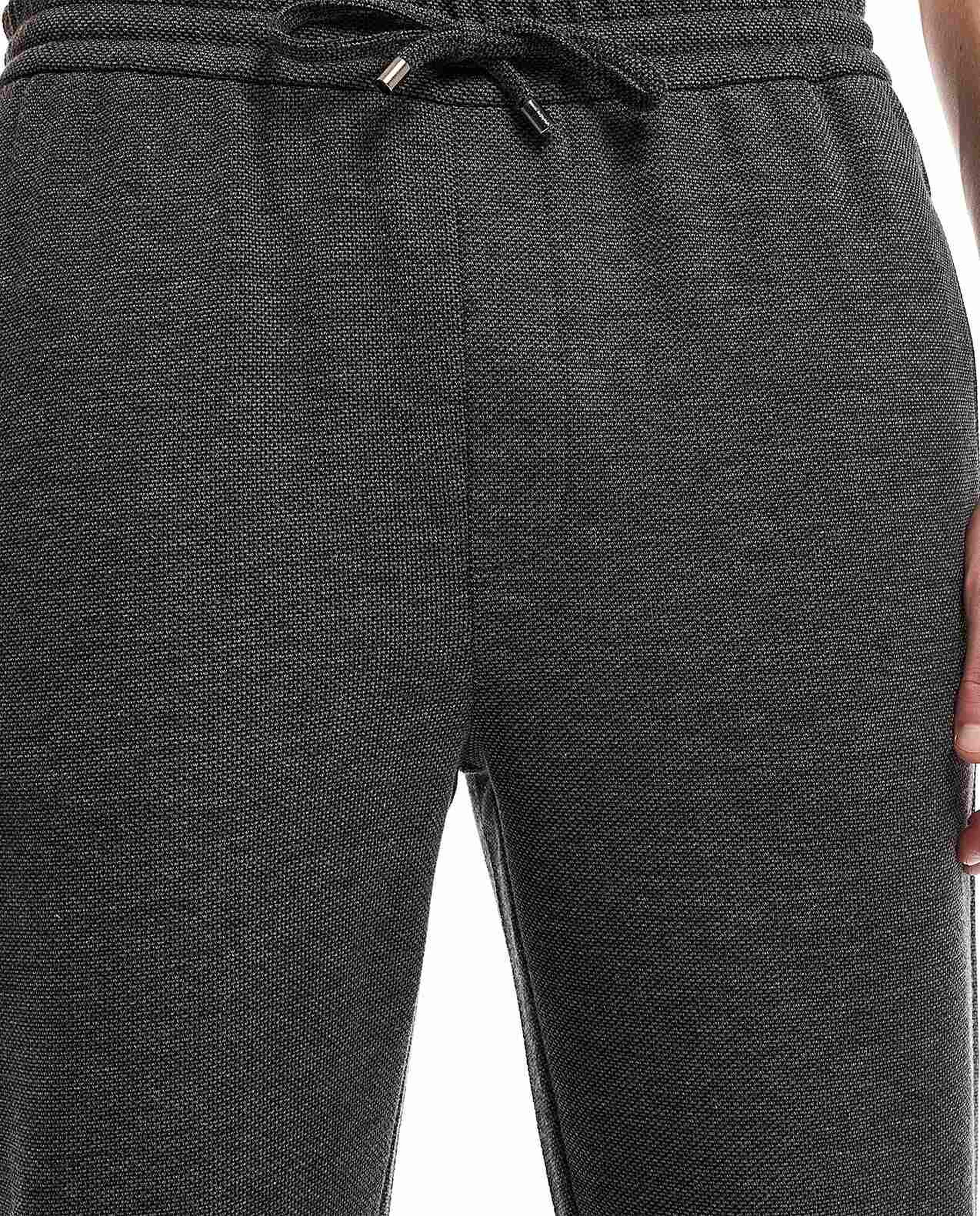 بنطال رياضي سادة برباط على الخصر