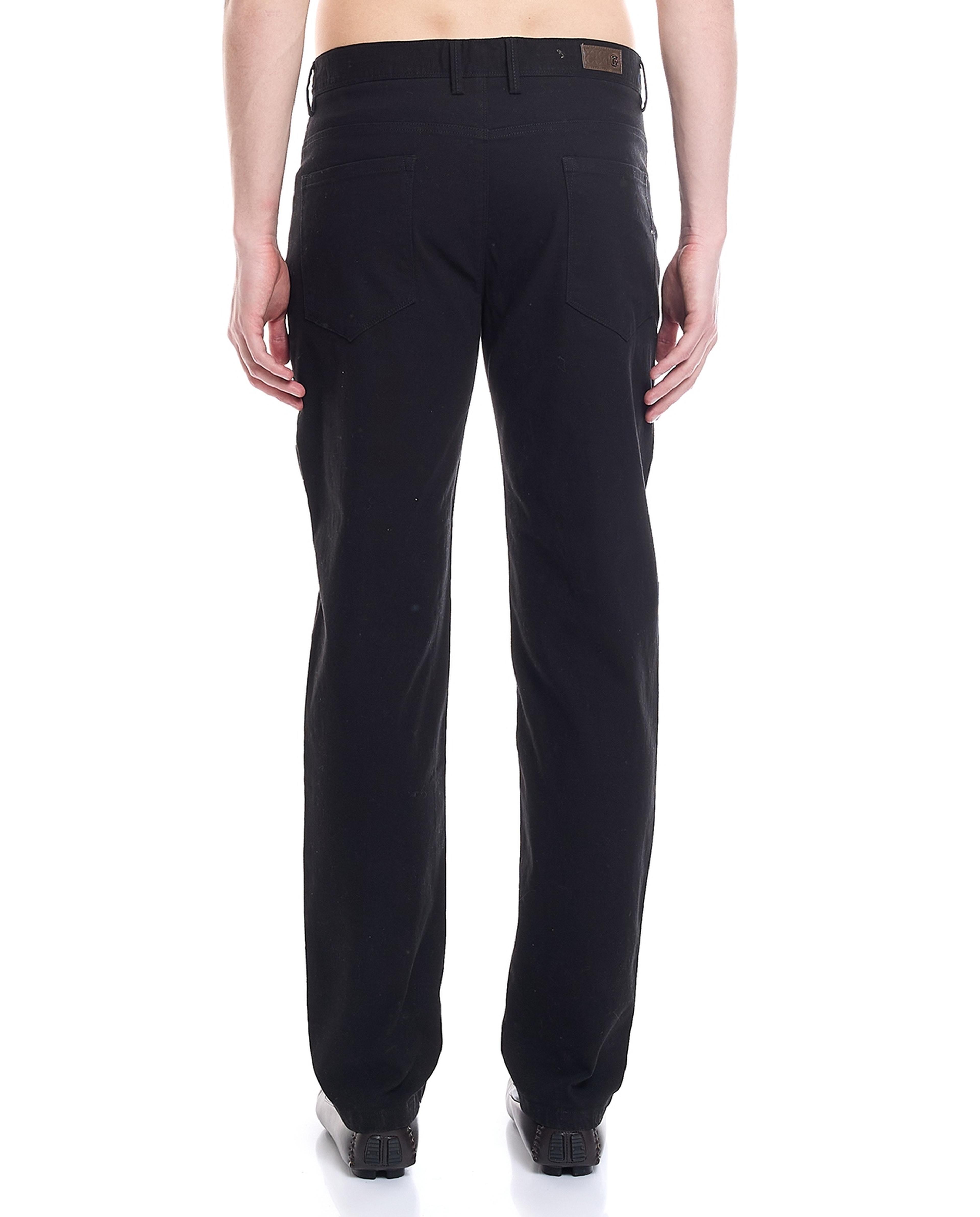 Solid Trousers with Button Closure