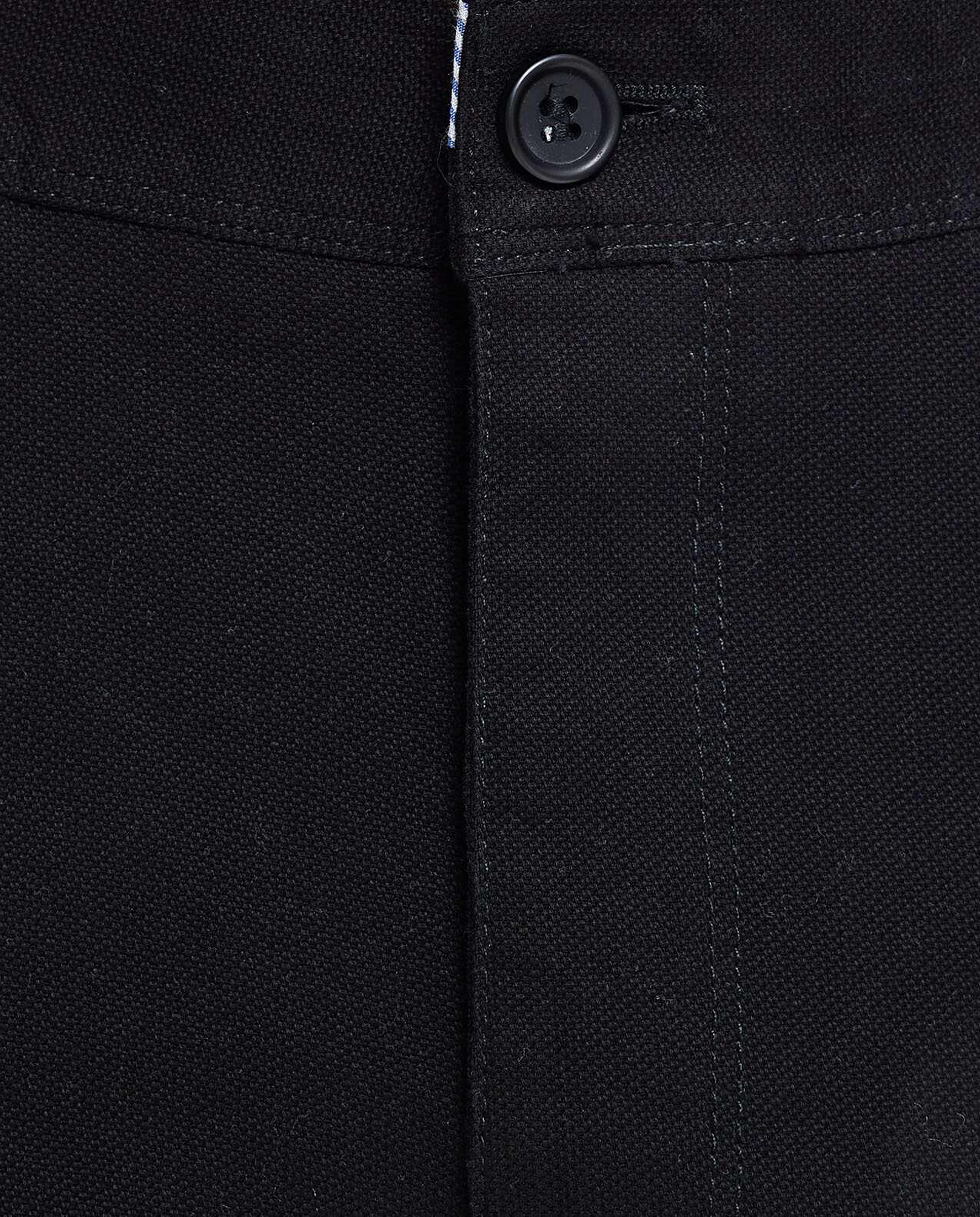 Solid Trousers with Button Closure