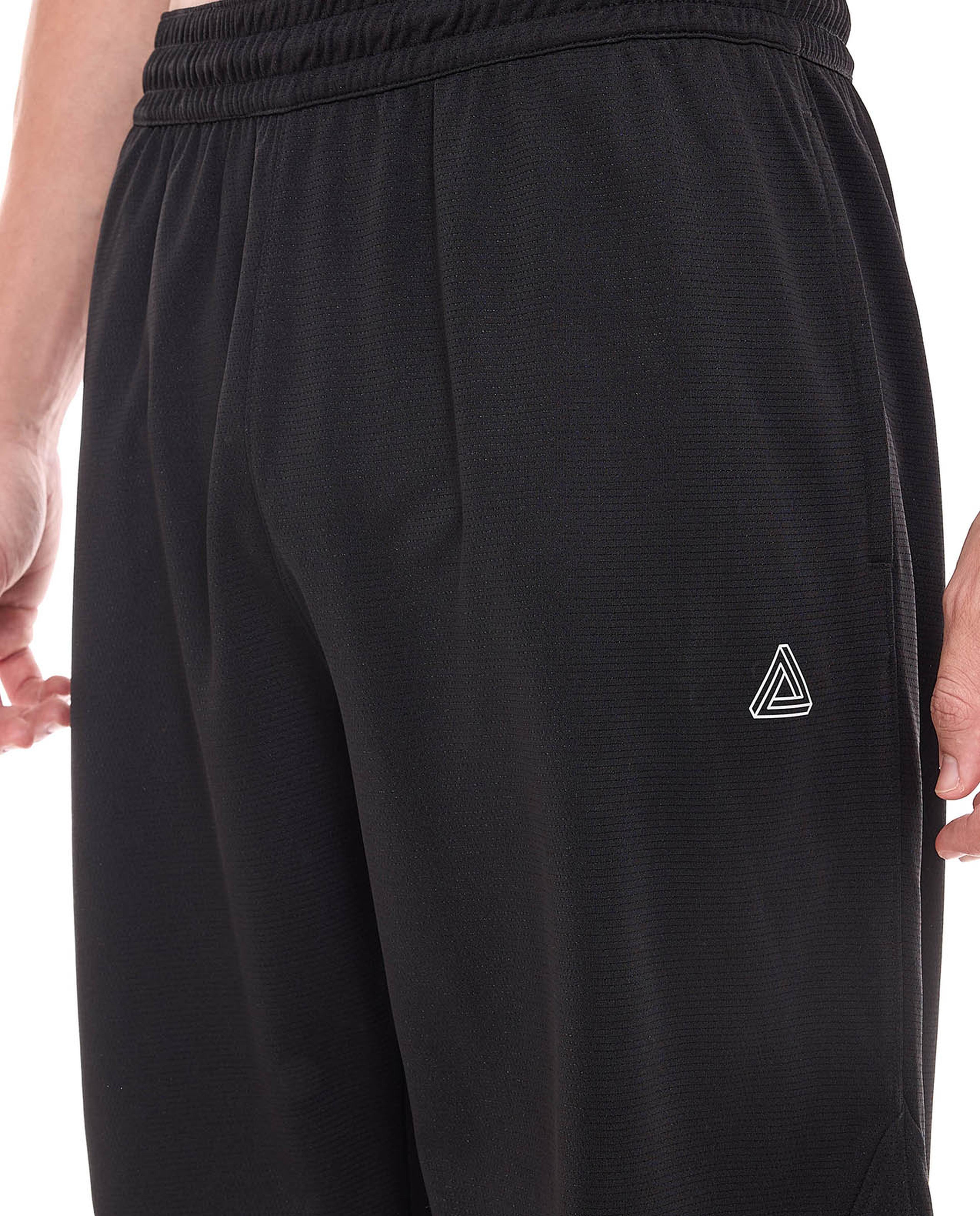 Solid Active Shorts with Elastic Waist